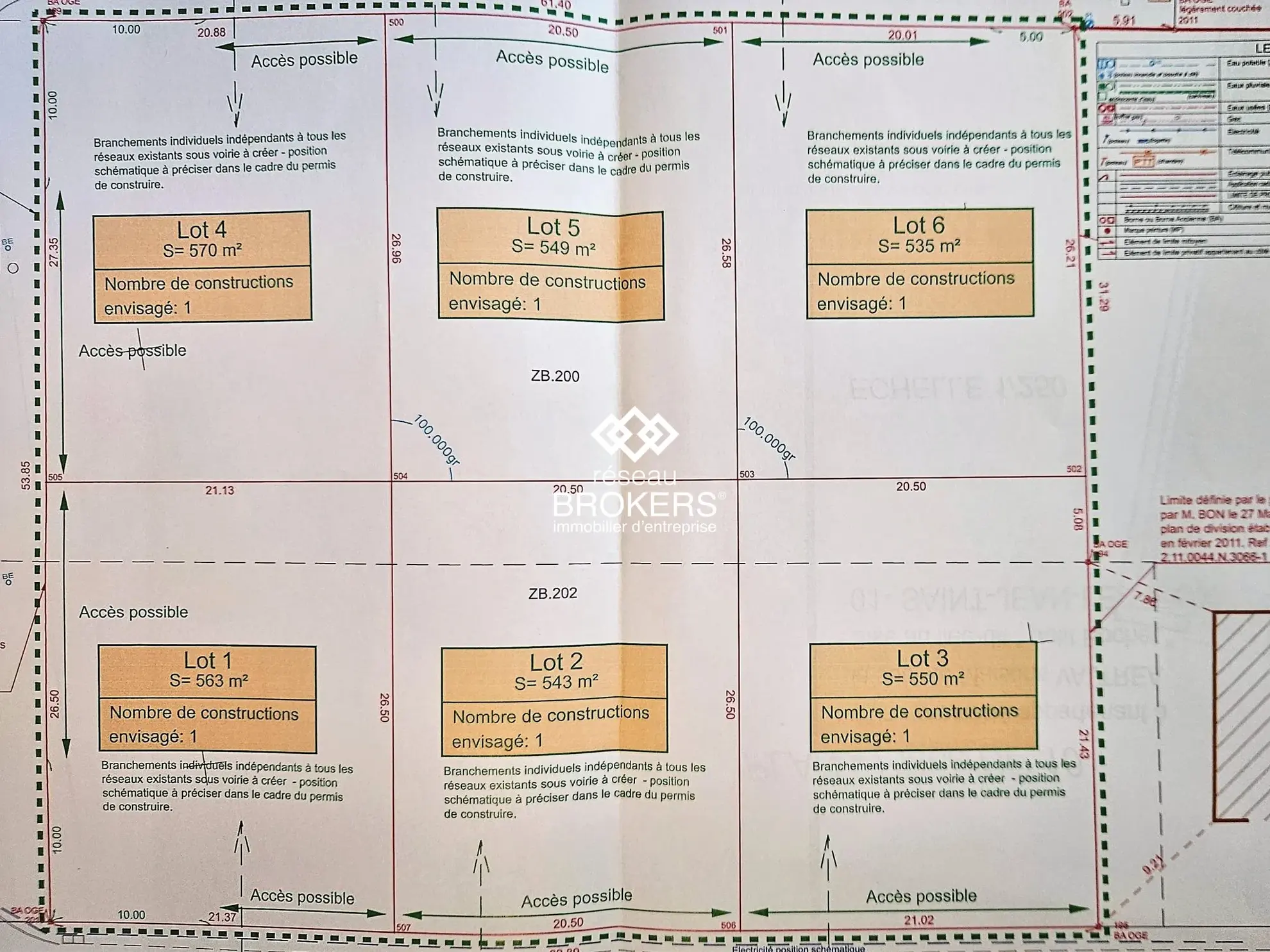 Terrain constructible pour locaux professionnels à Pont d'Ain 