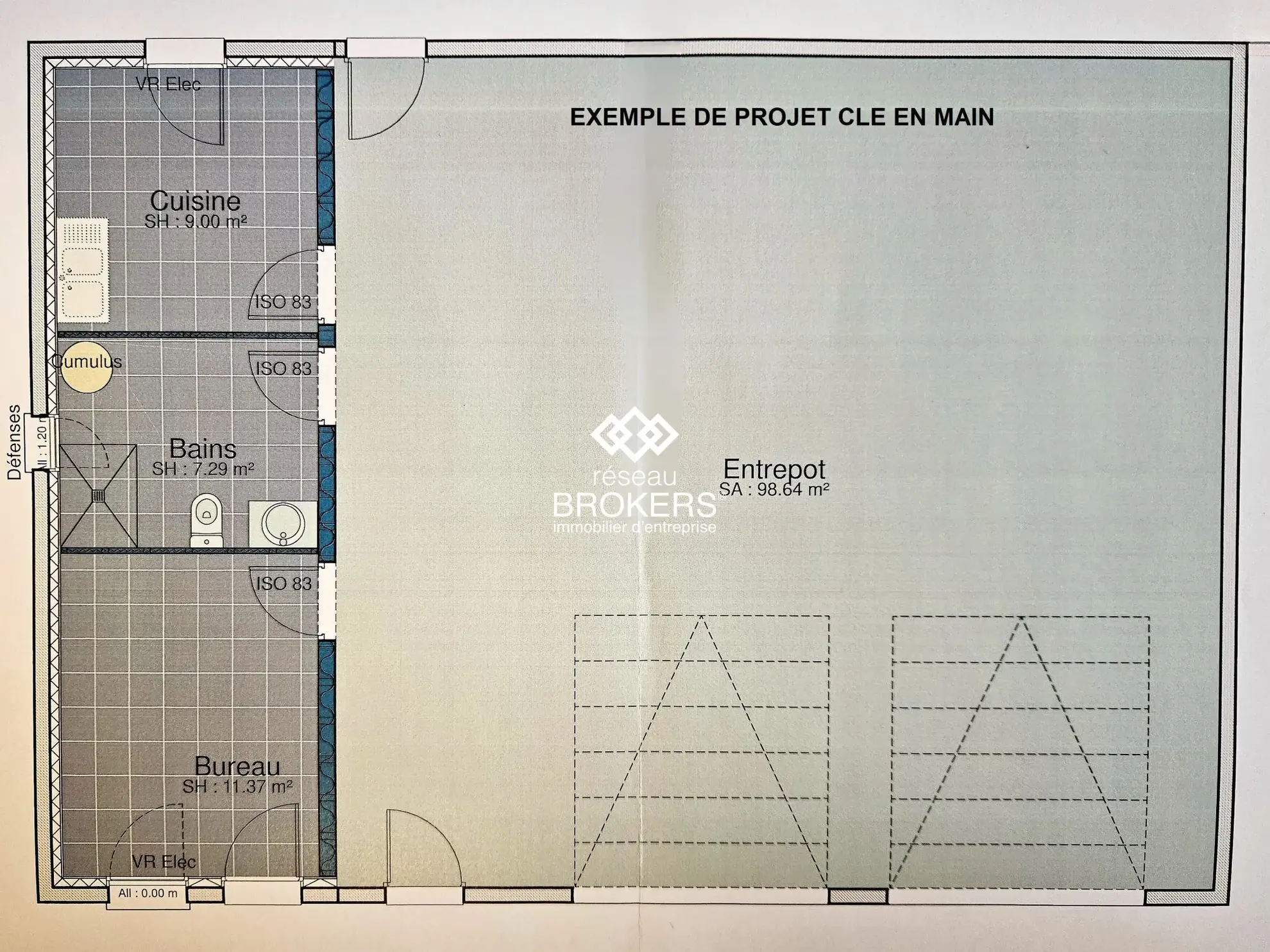 Terrain constructible pour locaux professionnels à Pont d'Ain 