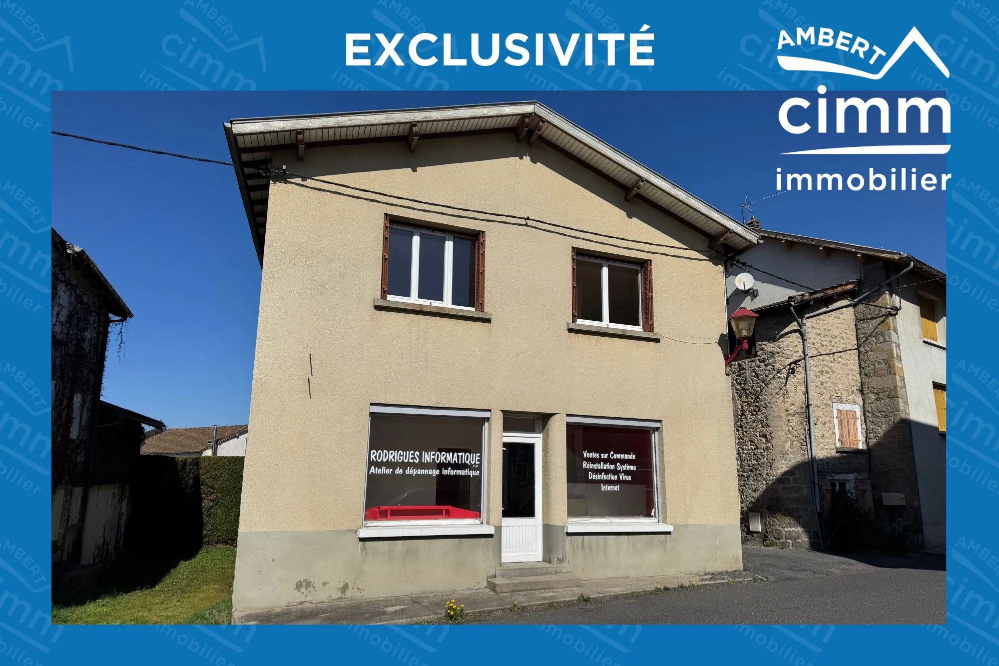 Maison de village avec local commercial à Job - Monts du Forez à 55 000 €