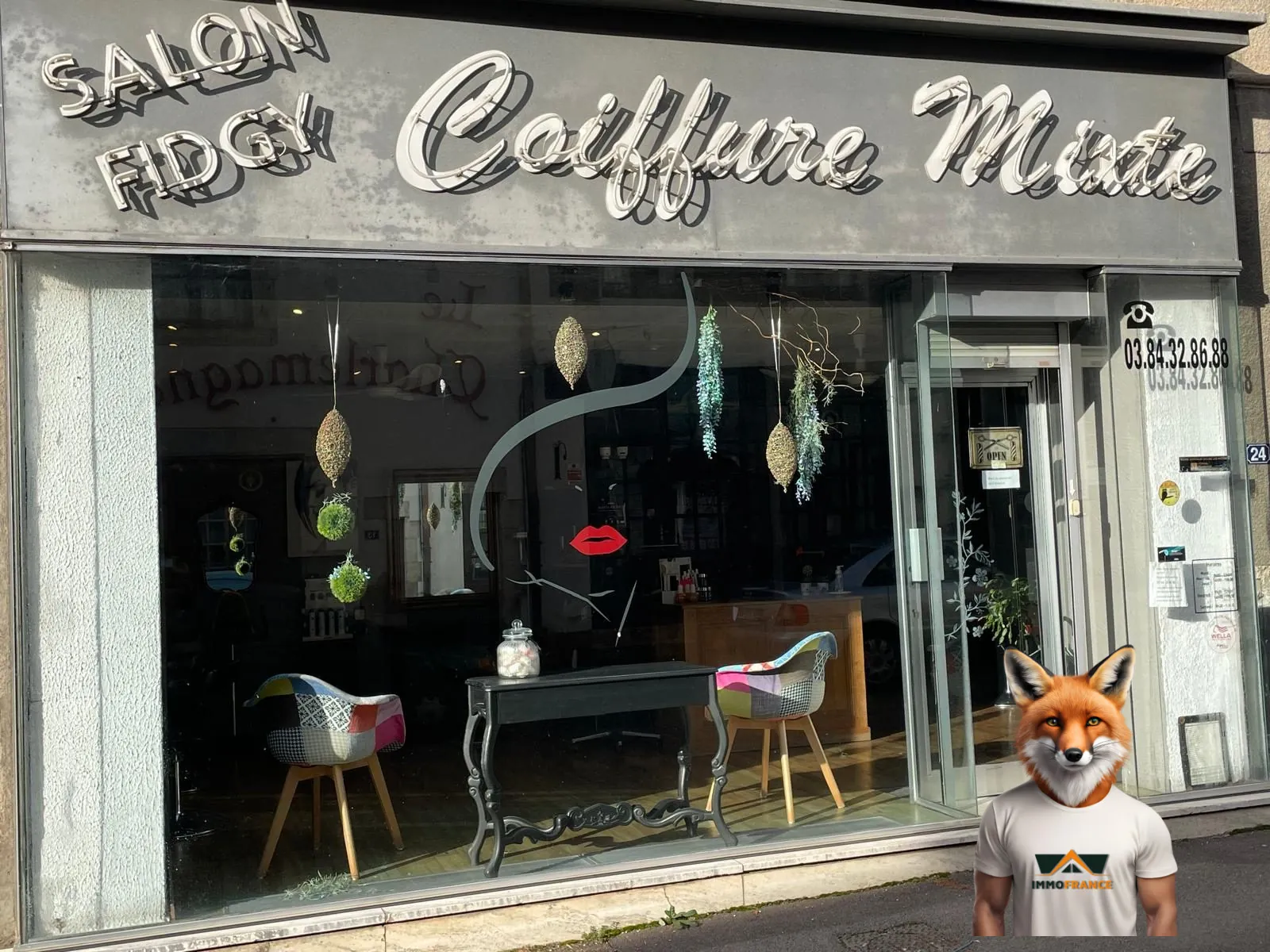 Fonds de commerce de salon de coiffure à vendre à Gy, excellente affaire