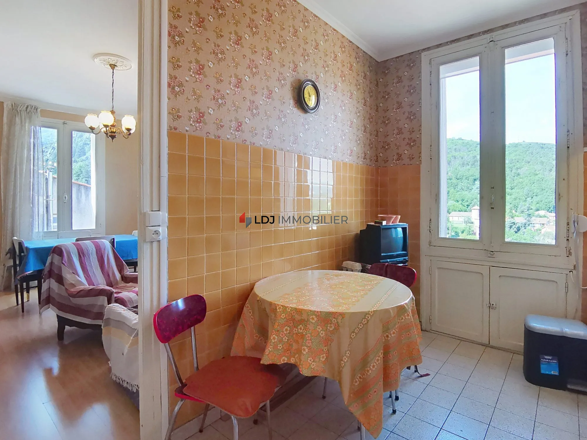 Appartement traversant de 73 m² avec balcon, cave et vue montagne à Vernet-les-Bains 