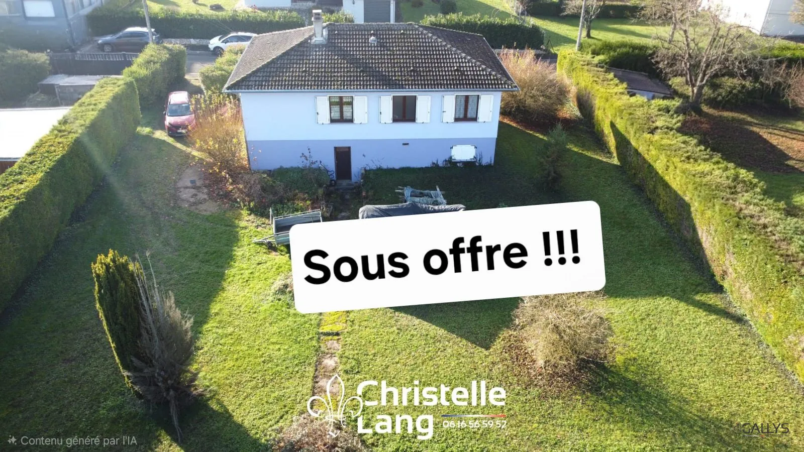 Maison individuelle de plain-pied avec terrain de 1300 m² à Vergaville