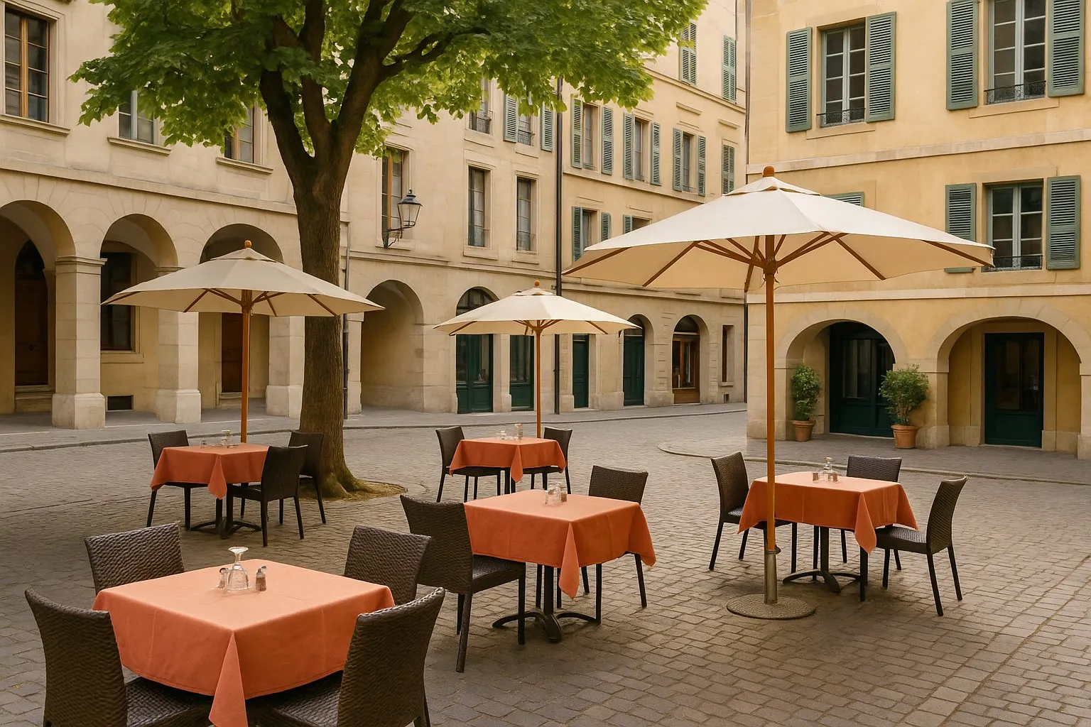 Pizzeria à vendre avec grande terrasse au centre de Genève – Opportunité à saisir