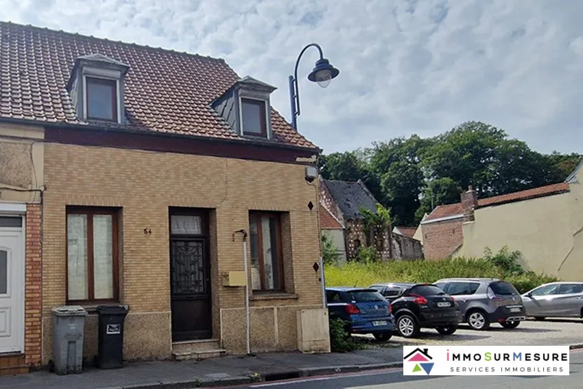 A vendre maison de ville avec jardin à Saint-Pol-sur-Ternoise, 74 m², 2 chambres