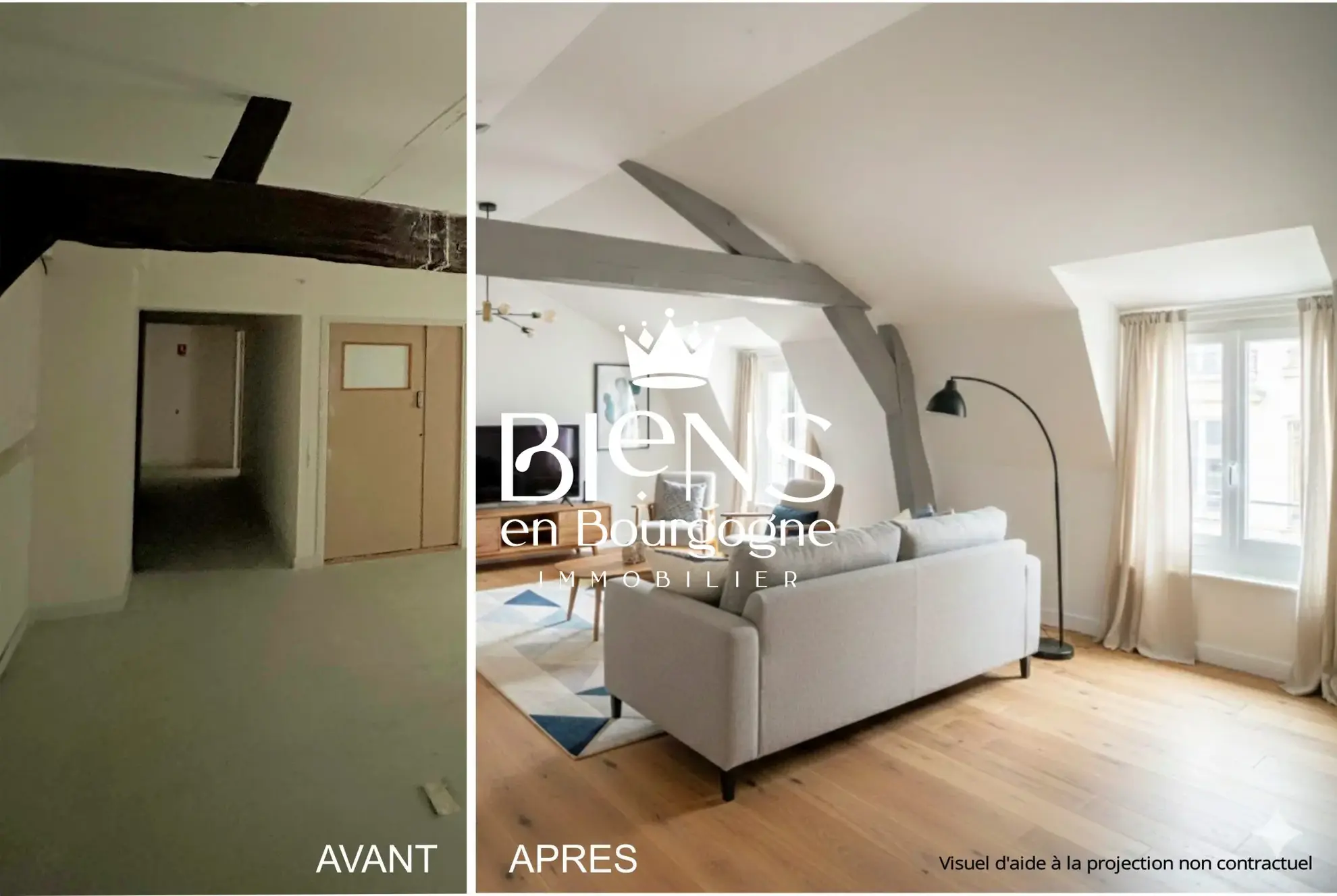À vendre plateau brut à rénover de 74 m² en plein centre de Chalon-sur-Saône