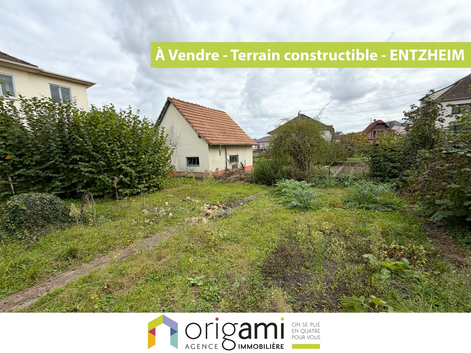 Terrain en vente à Entzheim de 5,50 ares - Zone UCA3, première ligne