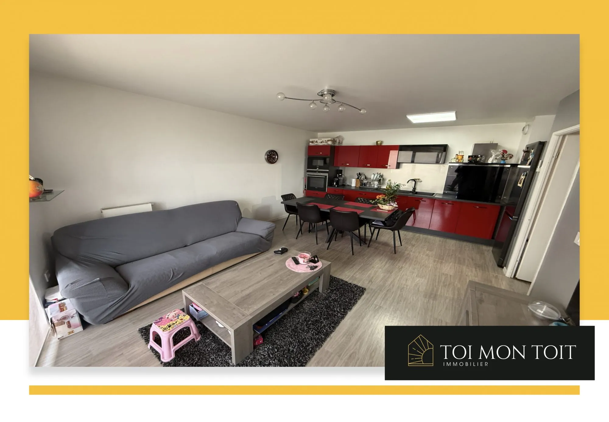 Bel appartement F3 avec loggias à Fosses, résidence récente, parking et accès PMR