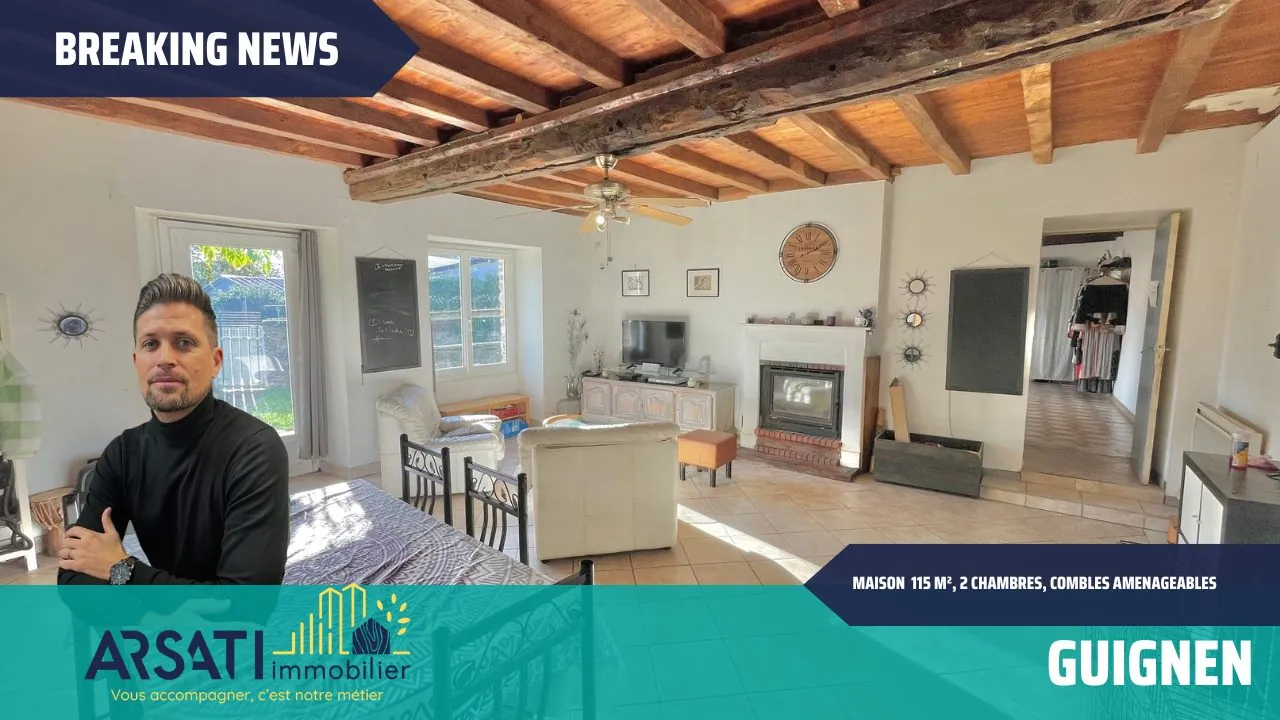 Maison en Pierre à Guignen avec Grand Potentiel et Terrain de 583 m²