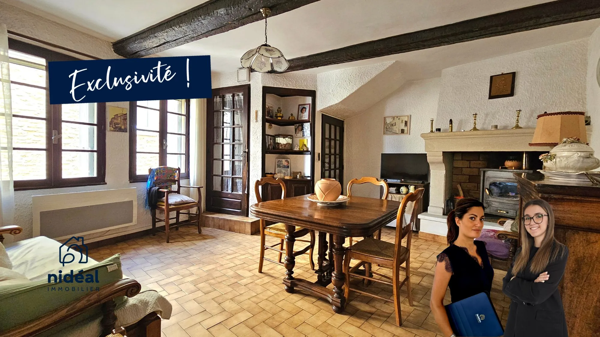 Maison de village de 70 m² avec vue sur le Pic Saint Loup, à rénover, proche Sommières