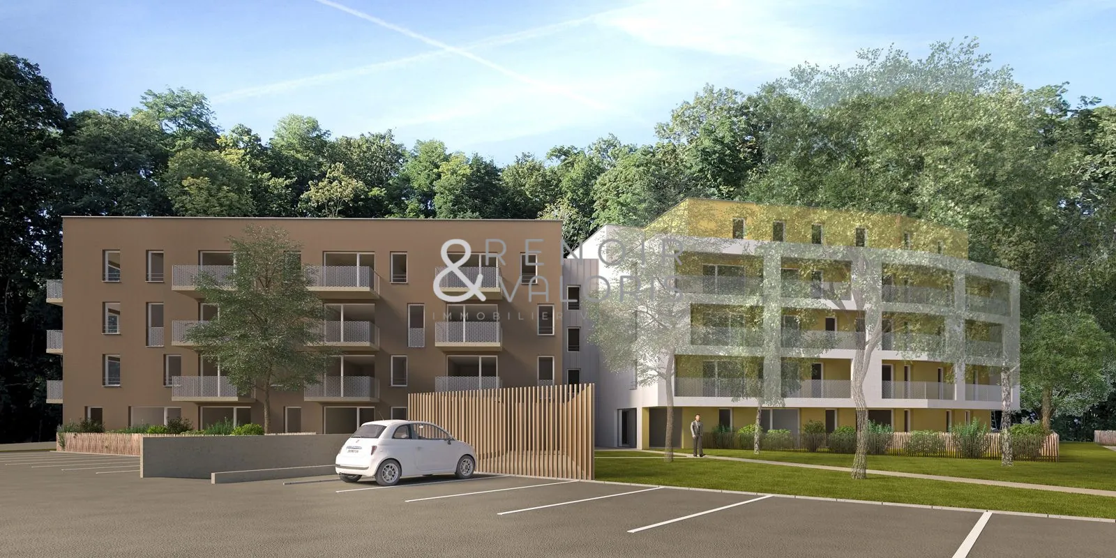 Programme immobilier neuf à Nancy - Les Domaines de l'Alérion, appartements 2 et 3 pièces avec terrasse ou balcon