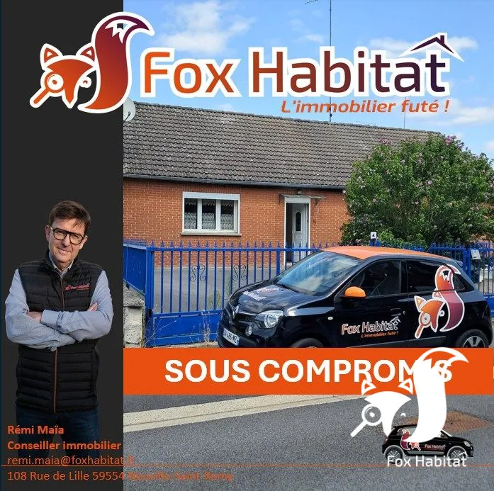 Maison plain-pied à Neuville St Rémy de 100 m² avec jardin et garage