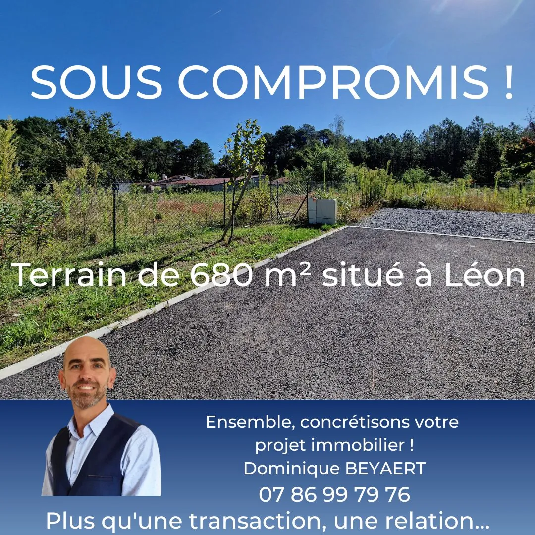 Terrain constructible à vendre à Léon, proximité commodités et plages, idéal résidence principale ou secondaire