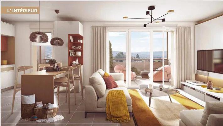 Appartement 2 pièces neuf à Bons-en-Chablais, livraison novembre 2026, parking inclus