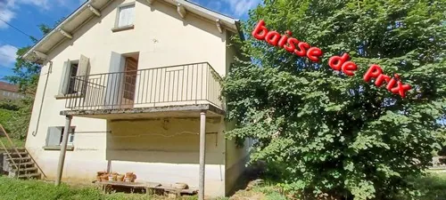 Maison à rénover de 70 m² avec terrain à Gourdon, proche commodités