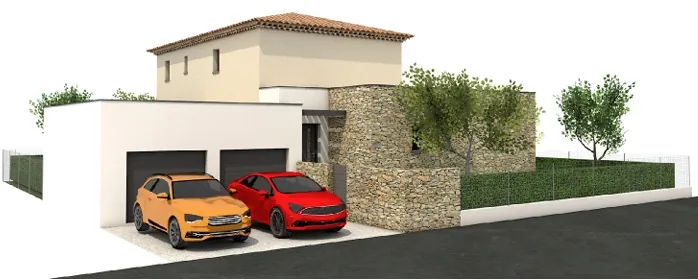Terrain constructible de 500 m² à Uzès, environnement naturel et permis de construire inclus 