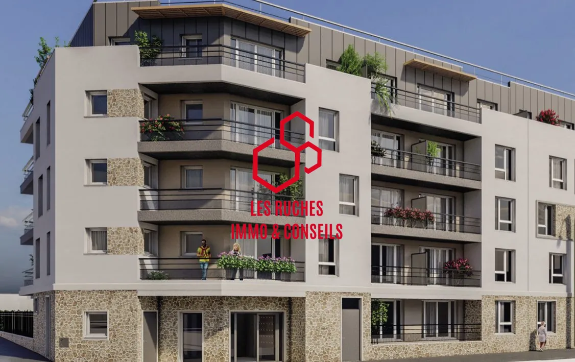 Appartement 2 pièces à vendre à Gargenville – 39 m² avec balcon de 13 m²