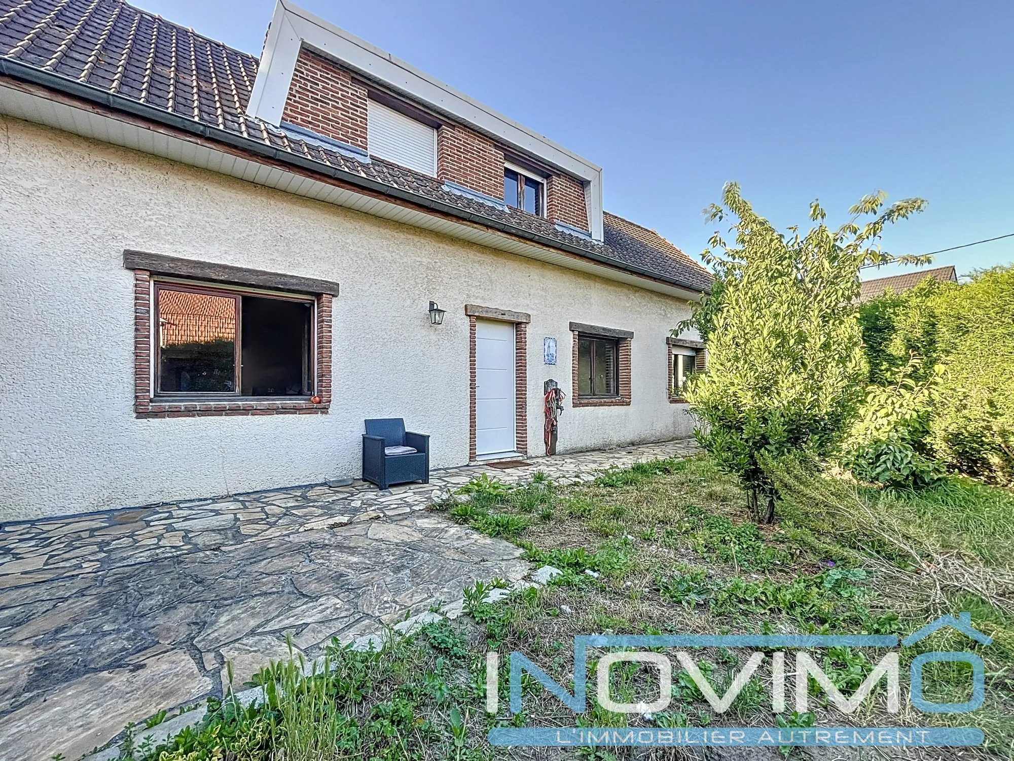 Maison à vendre à Ecques avec jardin sud, garage et 3 chambres