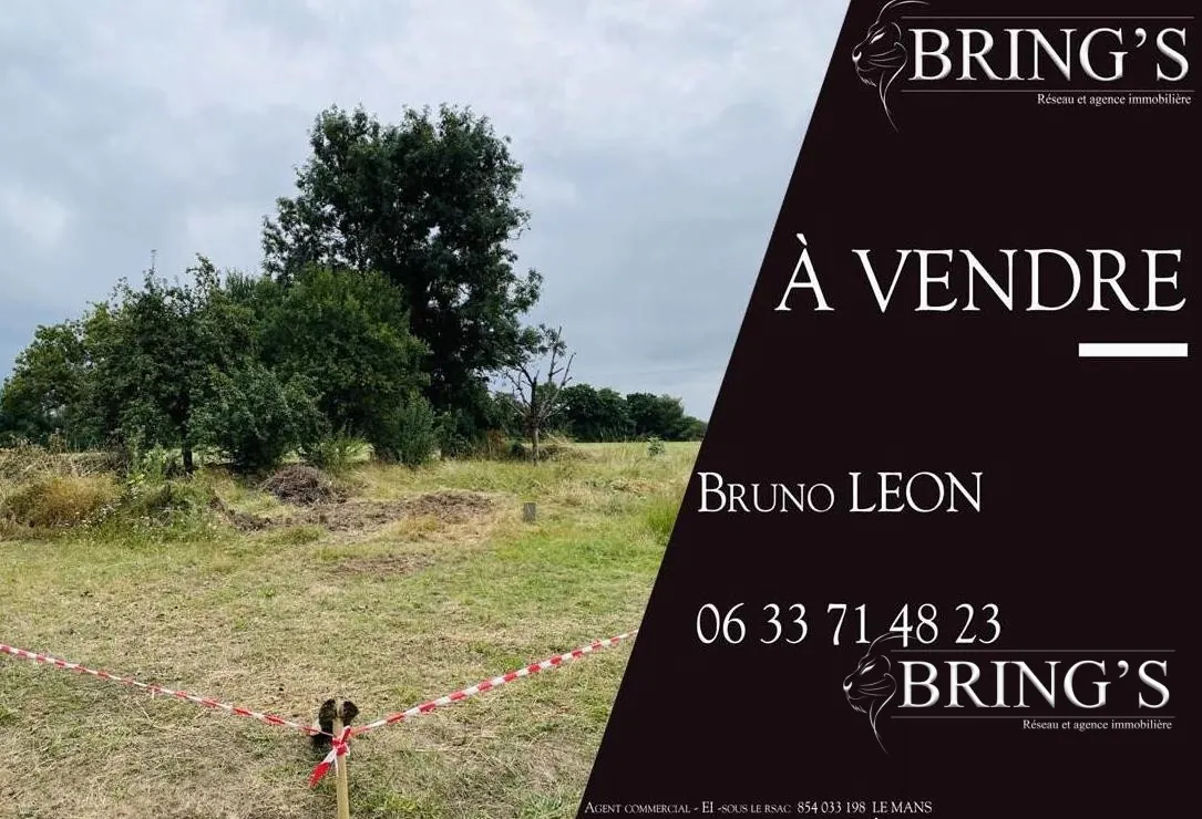 Terrain constructible de 850 m² avec vue campagne à Alençon
