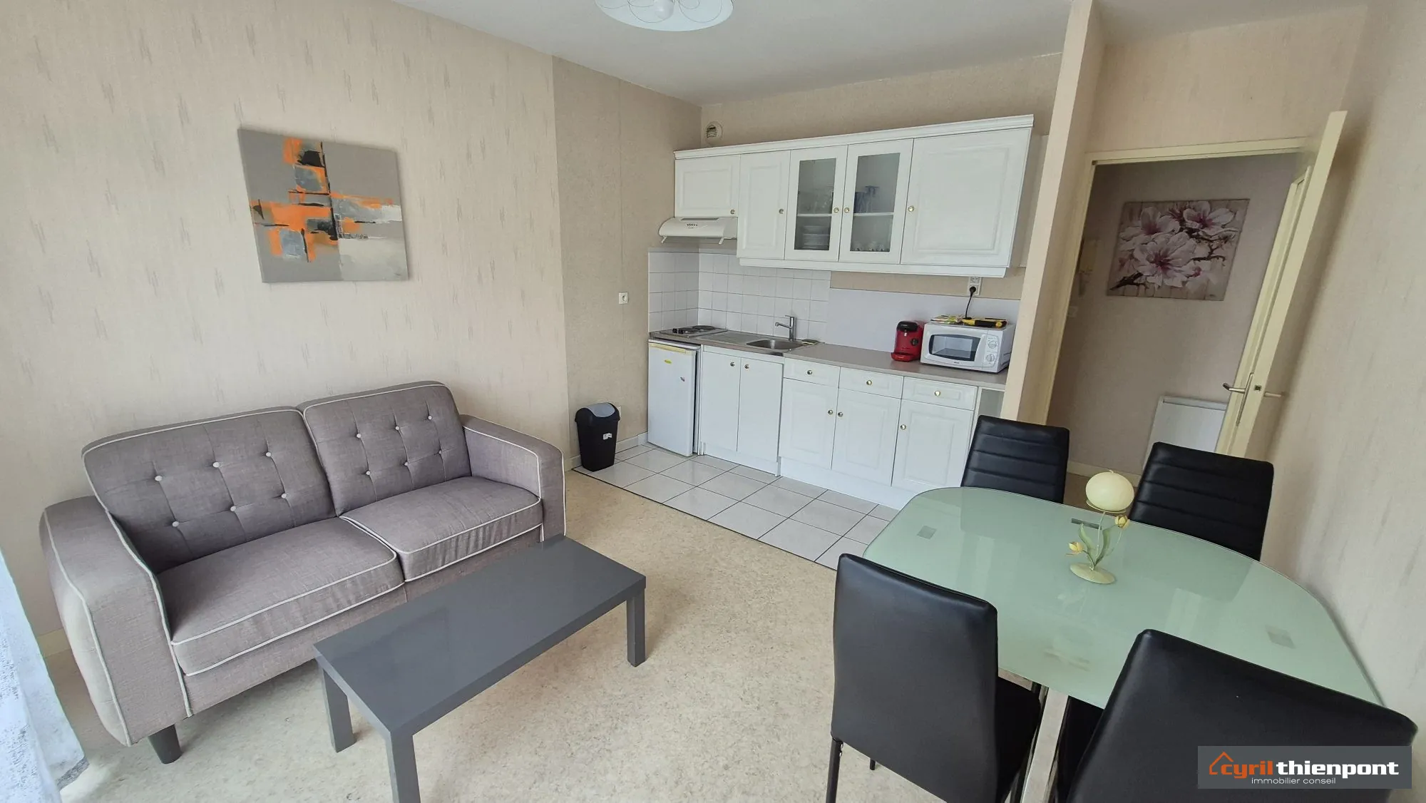 Appartement 2 pièces avec terrasse à Abbeville, emplacement privilégié 