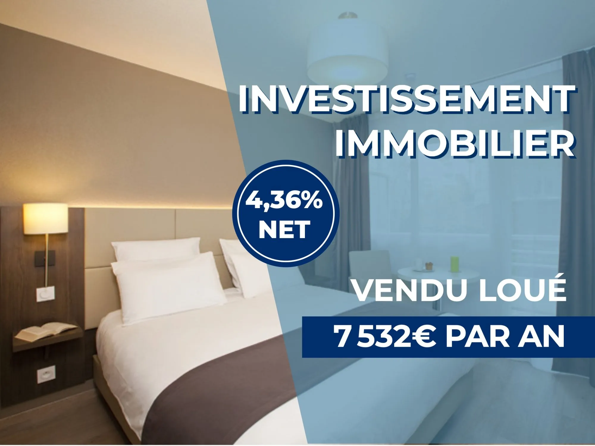 Investissement immobilier à Courbevoie : Appartement T2 loué avec gestion incluse