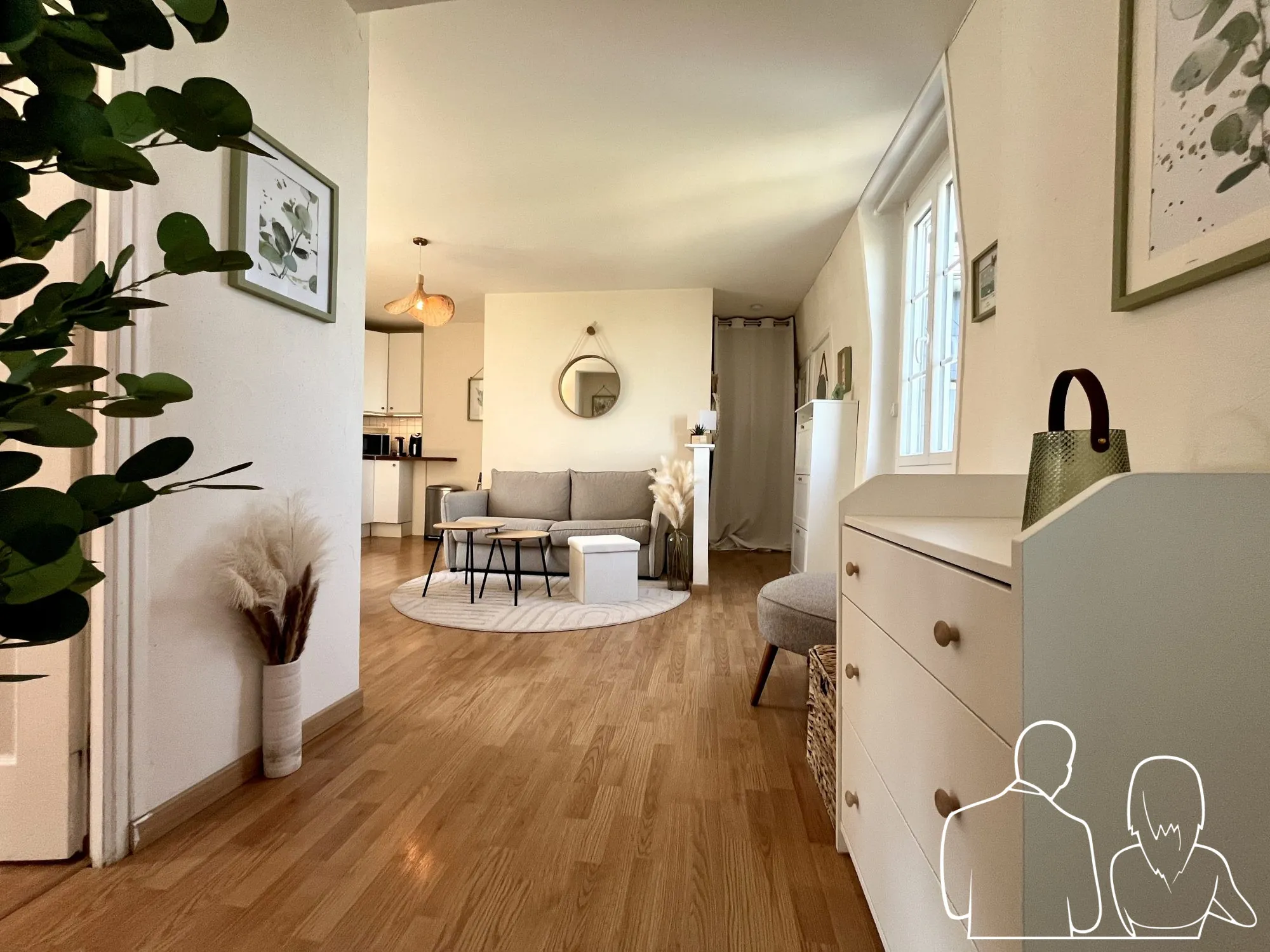 Appartement 2 pièces avec vue imprenable sur le Pont de Normandie à Honfleur