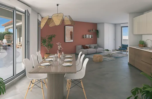 Appartement T3 neuf à Draguignan – Livraison 2027, 2 chambres, parking inclus 
