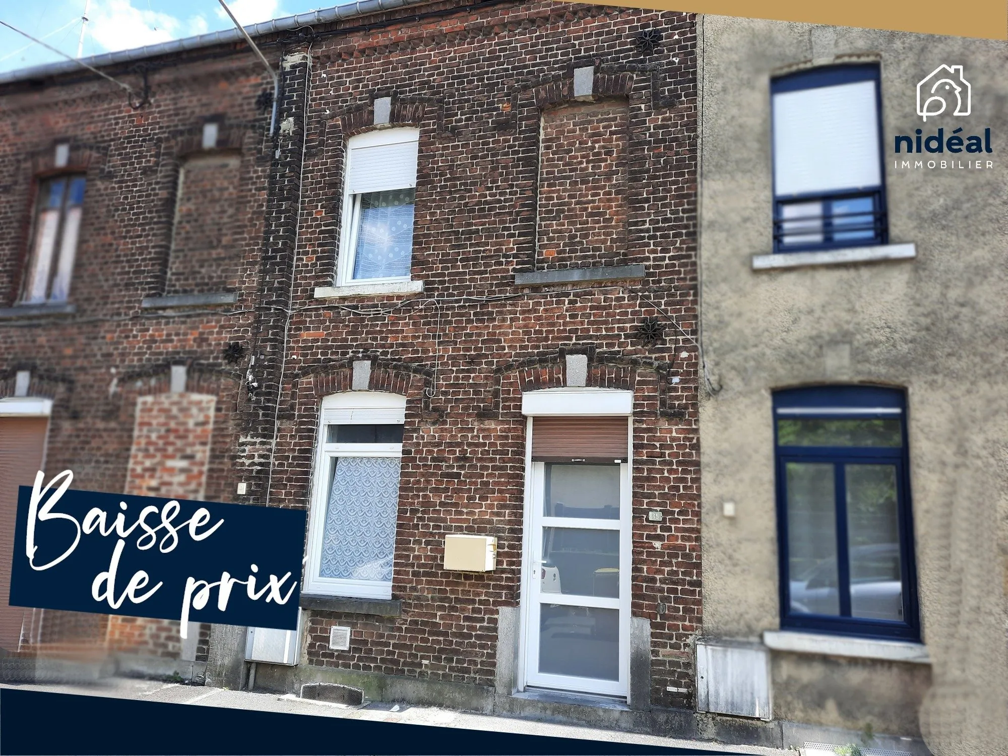 Maison de ville rénovée à Jeumont – Investissement locatif idéal