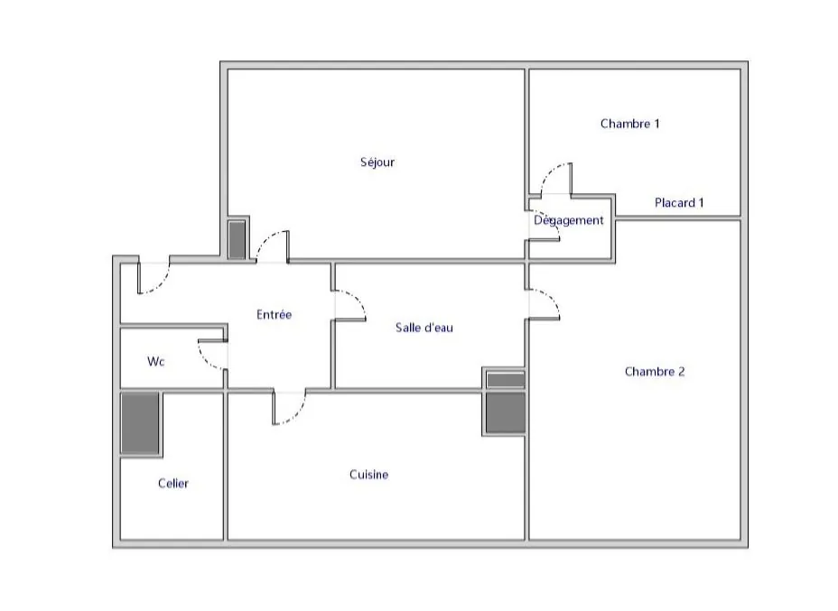 Appartement T3 à La Courneuve – 56,50 m², à rénover, proche transports et commerces 