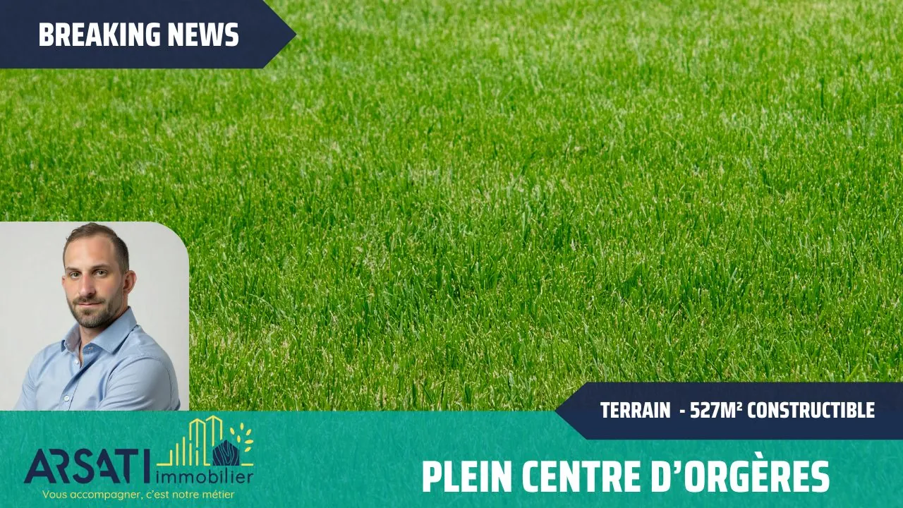 Terrain constructible à vendre à Orgères – Spacieux et lumineux de 527 m²