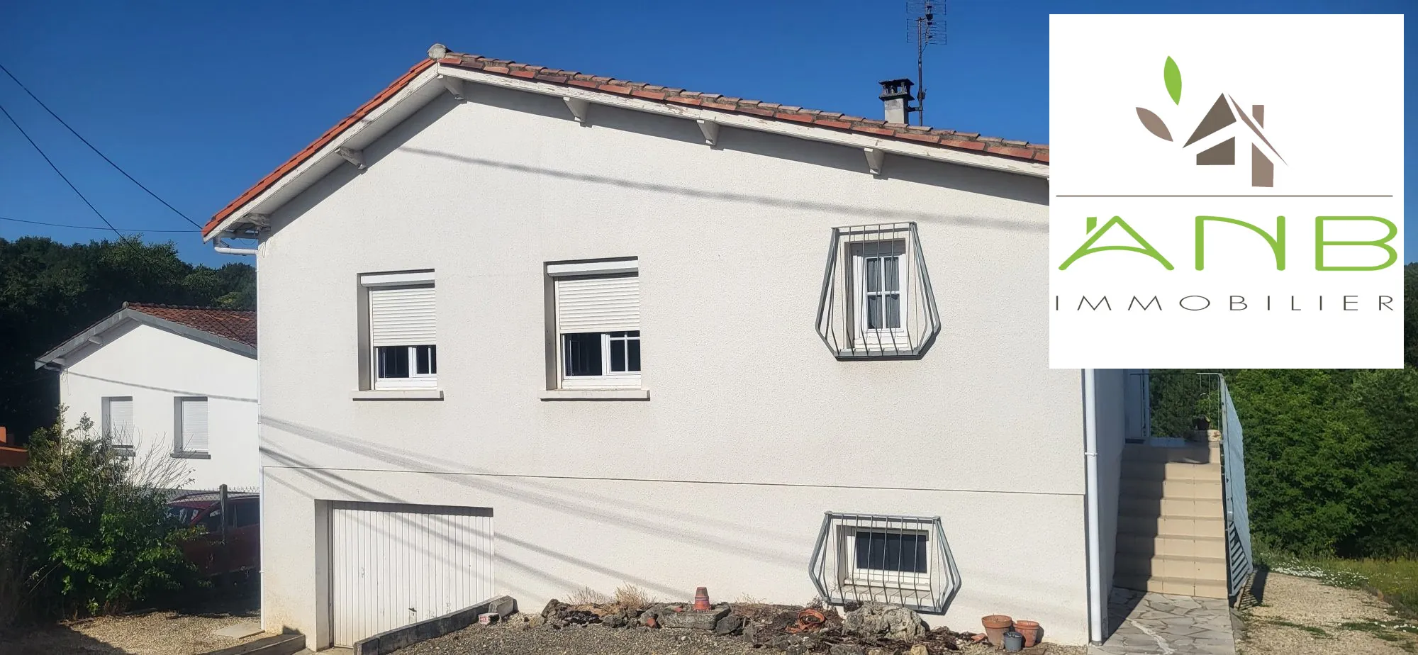 Maison individuelle avec jardin et vue campagne à Saint-Bris-des-Bois