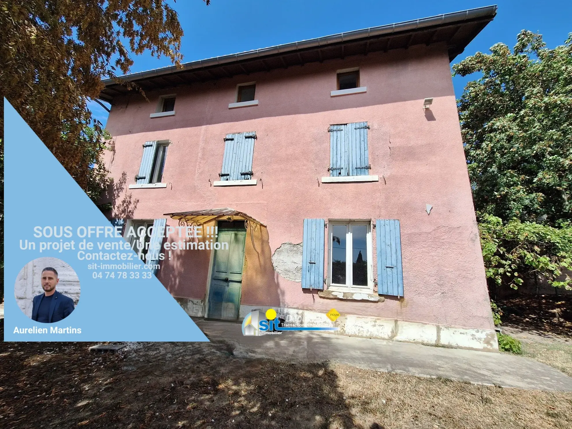 Maison à rénover de 119 m² à Chonas l'Amballan, proche Vienne