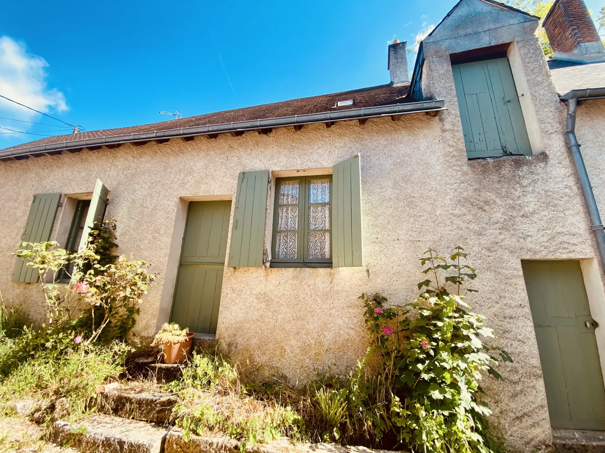 Longère à rénover avec jardin et caves troglodytes proche Montoire - Vallée du Loir 