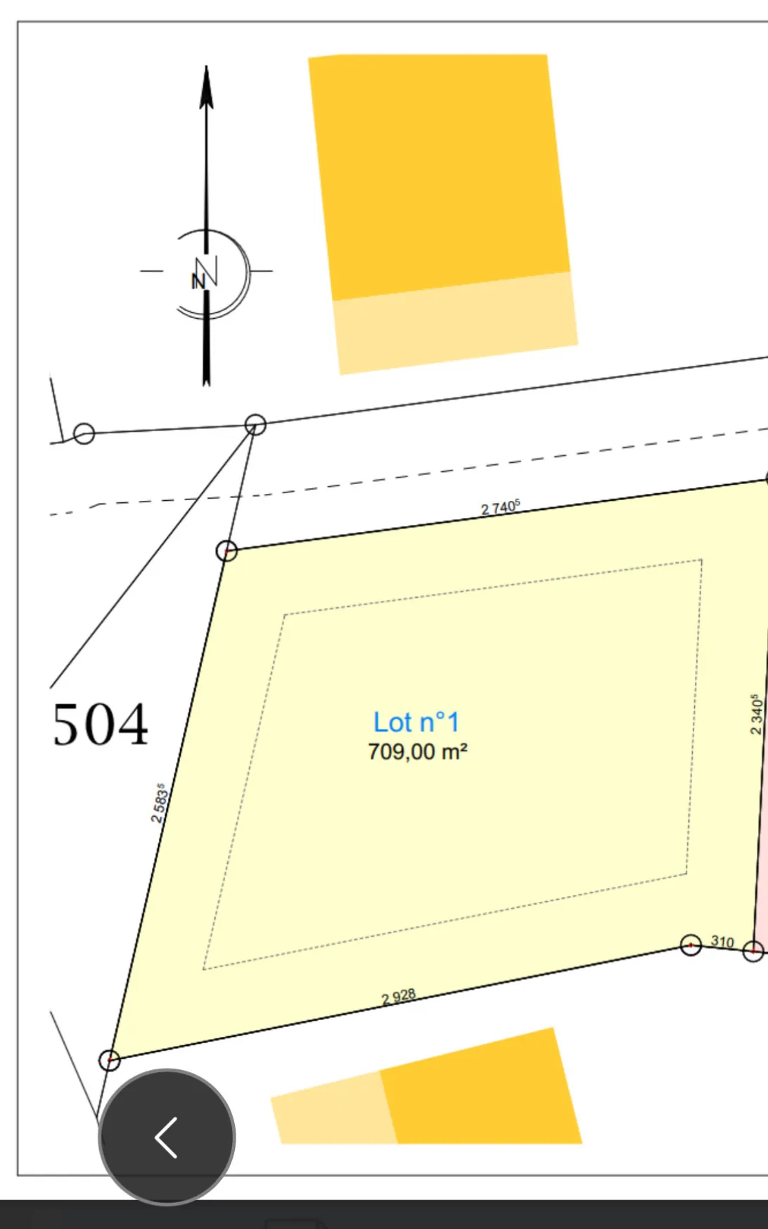 Terrain constructible de 709 m2 au FRANCOIS, idéal résidence ou investissement 