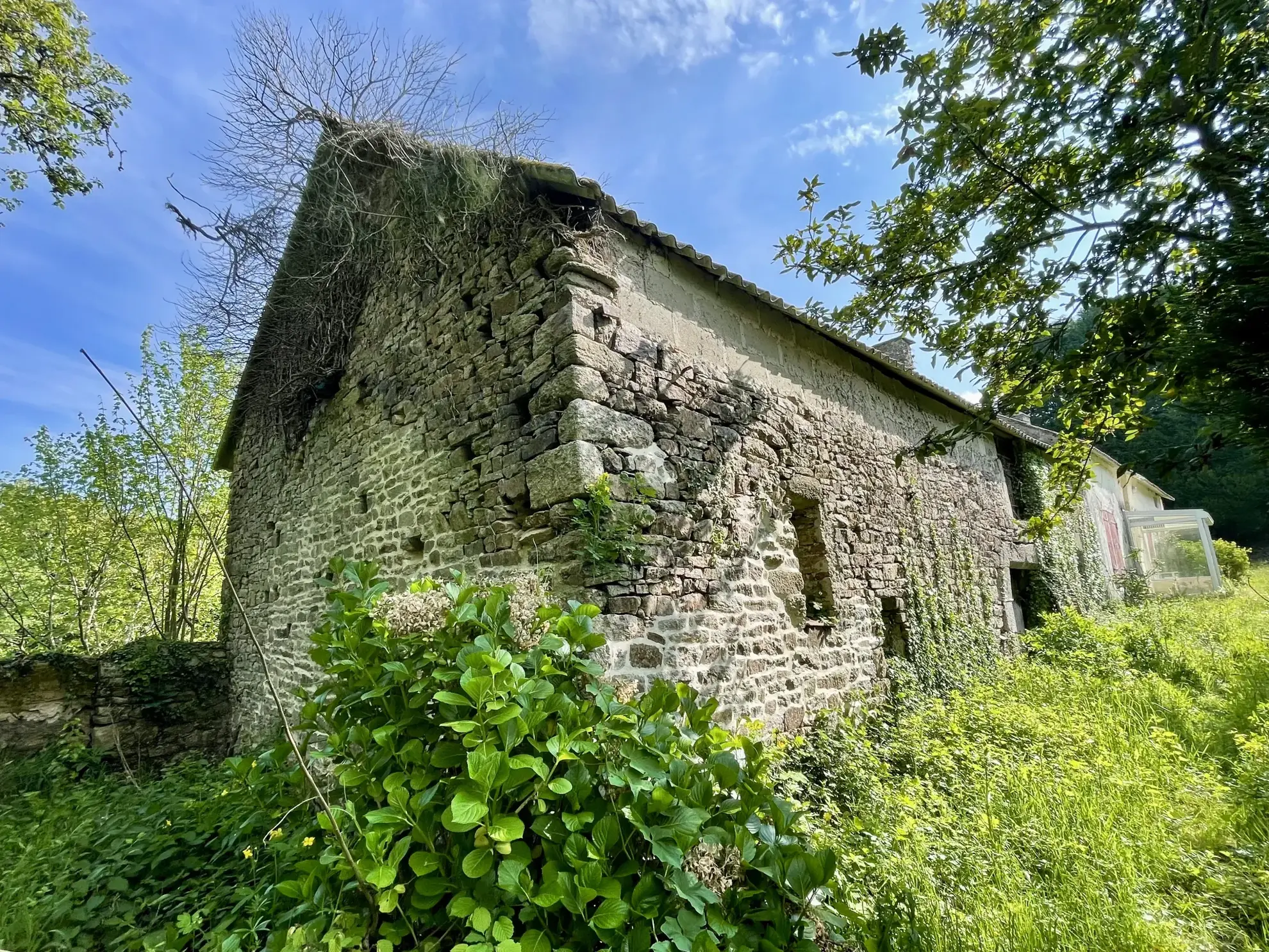 Maison en pierre à rénover à Vannes - grand terrain et potentiel 
