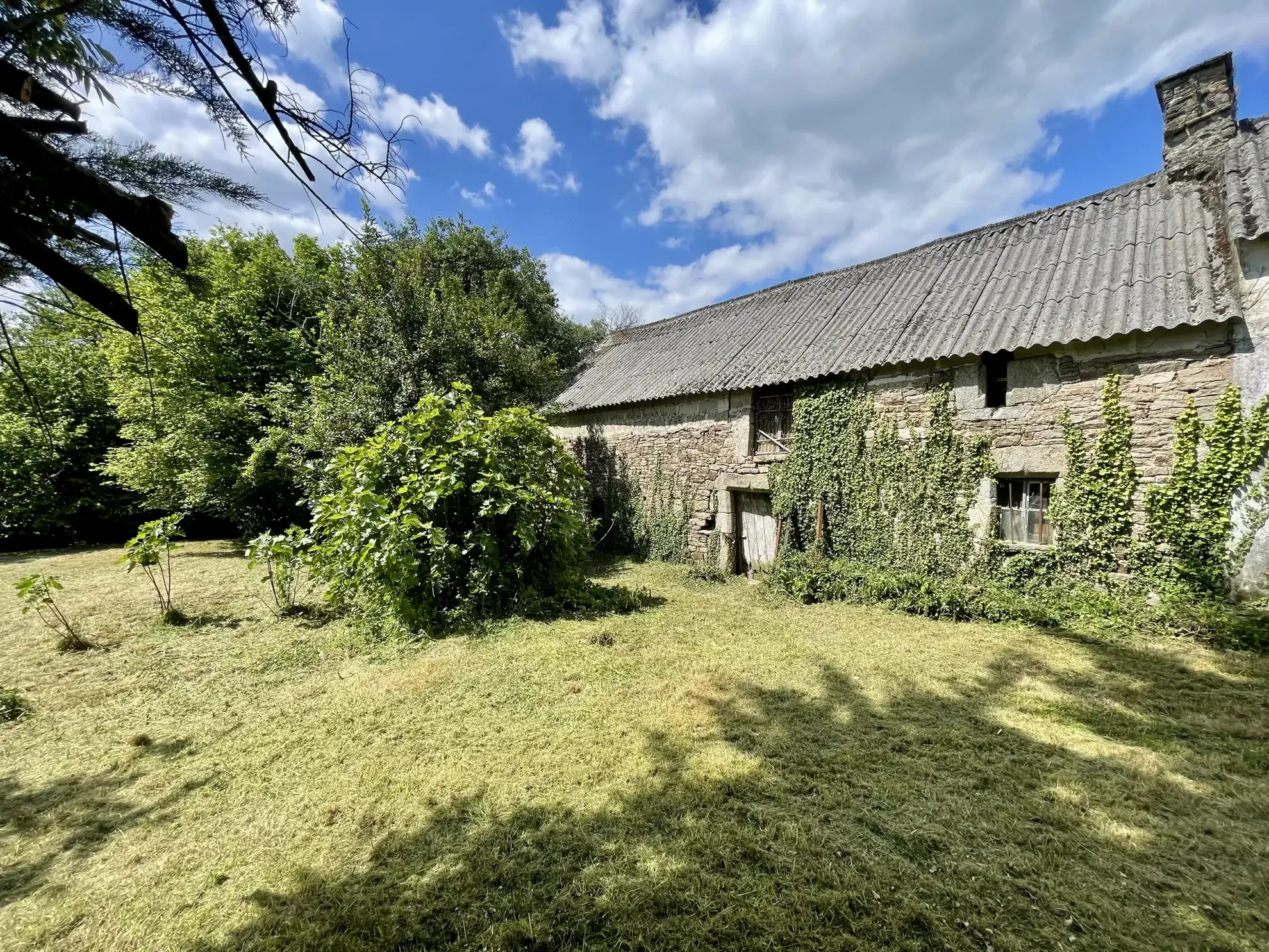 Maison en pierre à rénover à Vannes - grand terrain et potentiel 