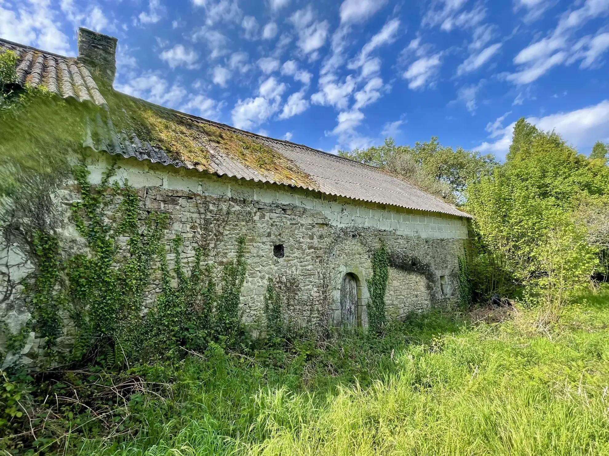 Maison en pierre à rénover à Vannes - grand terrain et potentiel 