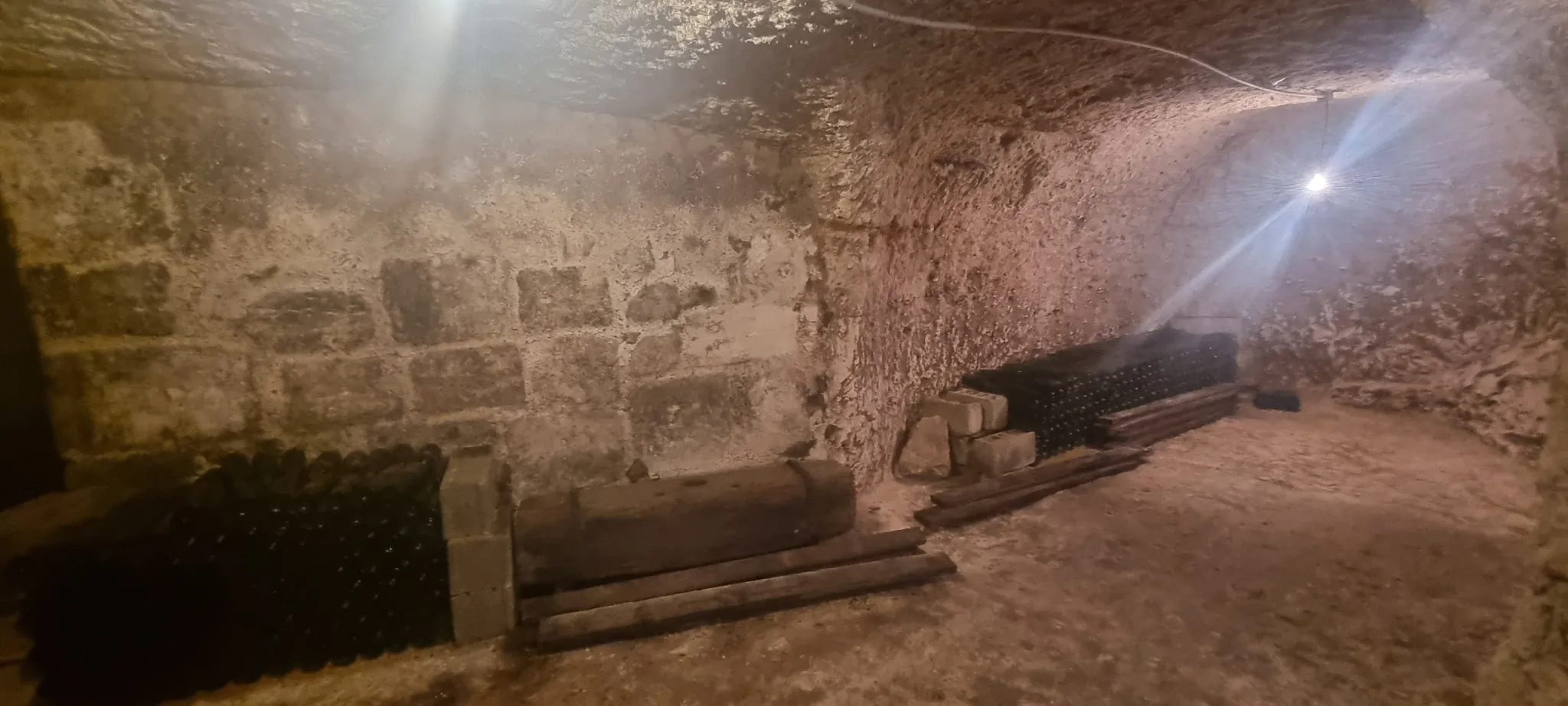 Ensemble immobilier avec grange et caves troglodytes à Vendôme - Terrain constructible viabilisé 