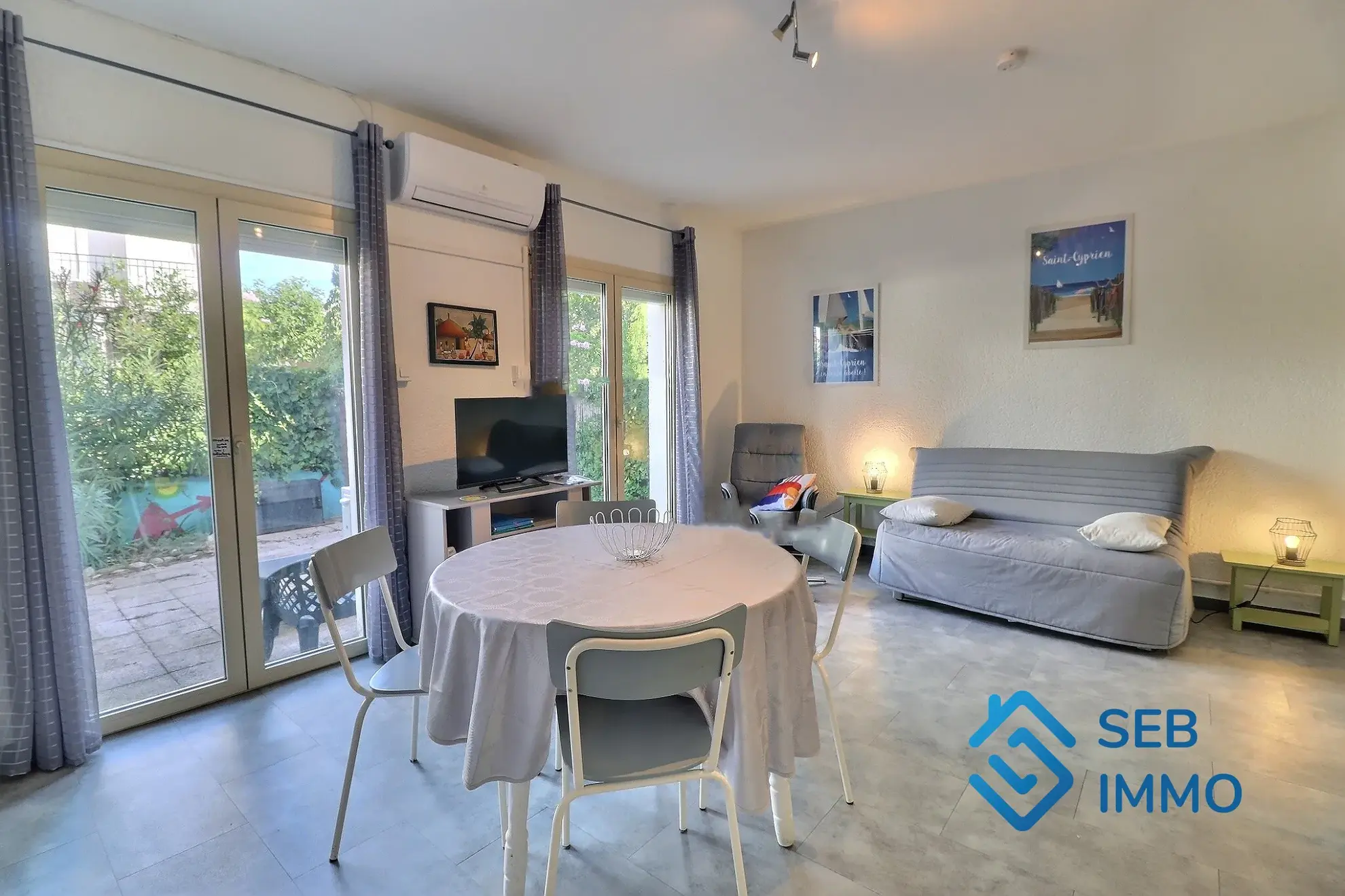 Appartement rénové de 28 m² avec jardin à Saint Cyprien Plage