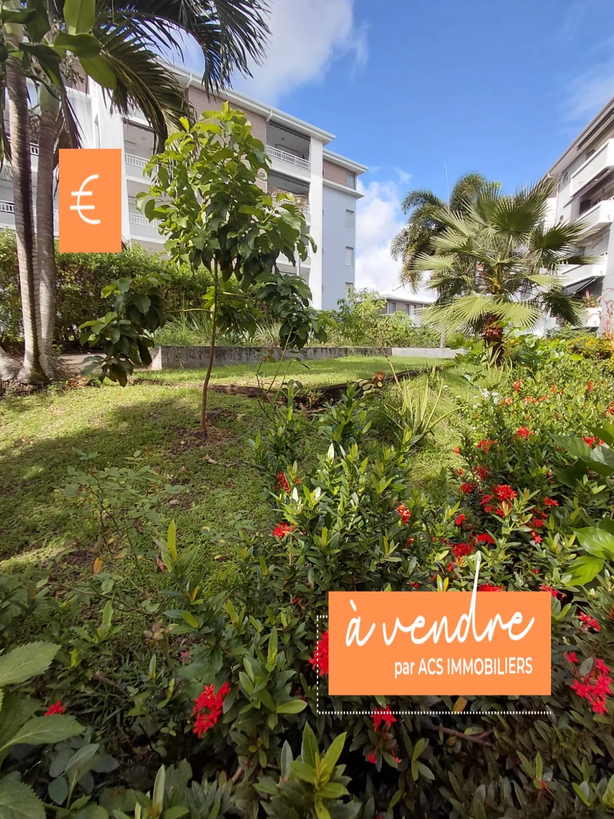 Appartement F2 en résidence sénior sécurisée à Schoelcher avec prestations haut de gamme