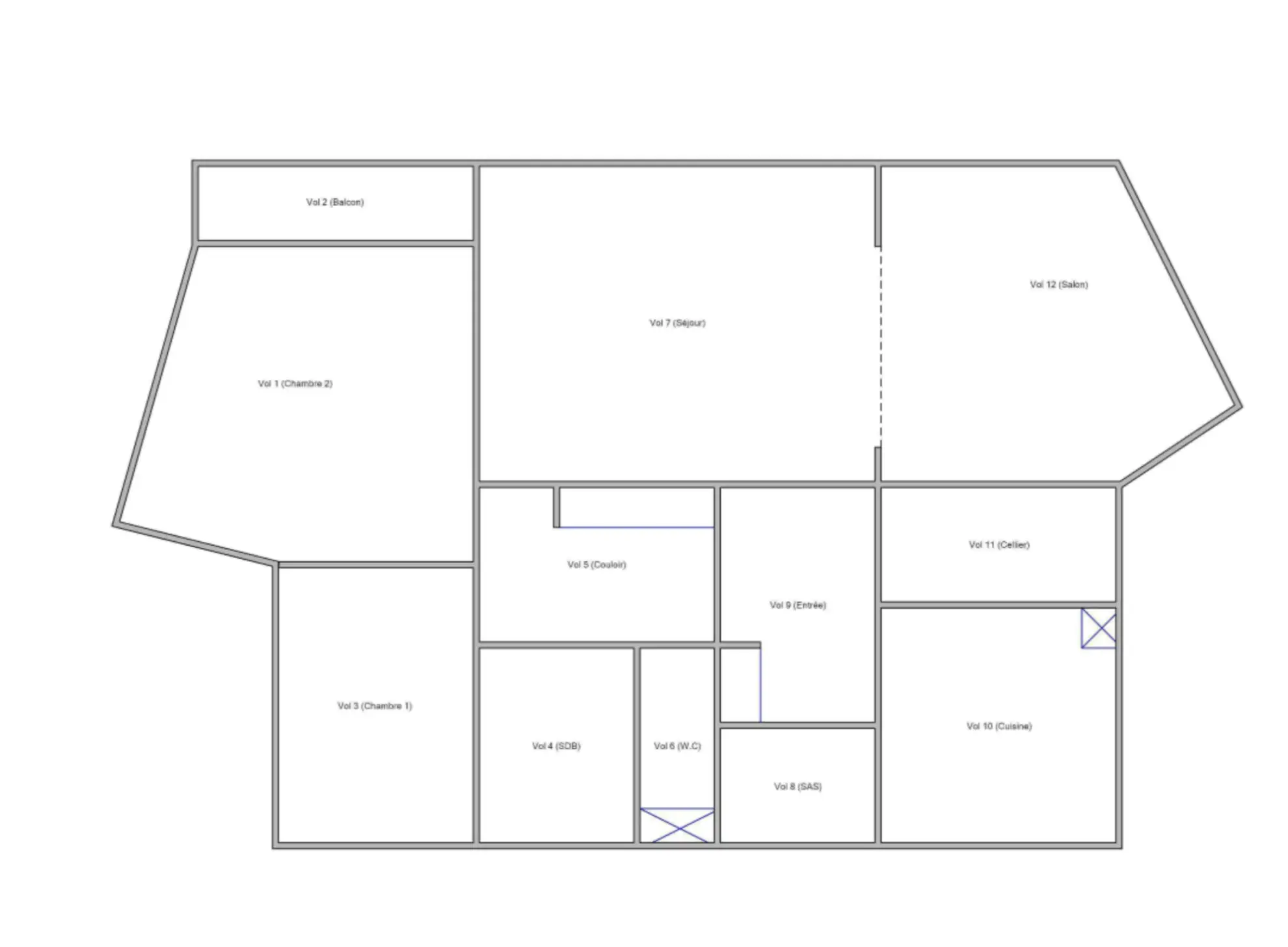 Appartement T3/T4 de 88 m2 avec garage à Nantes, secteur Beauséjour 
