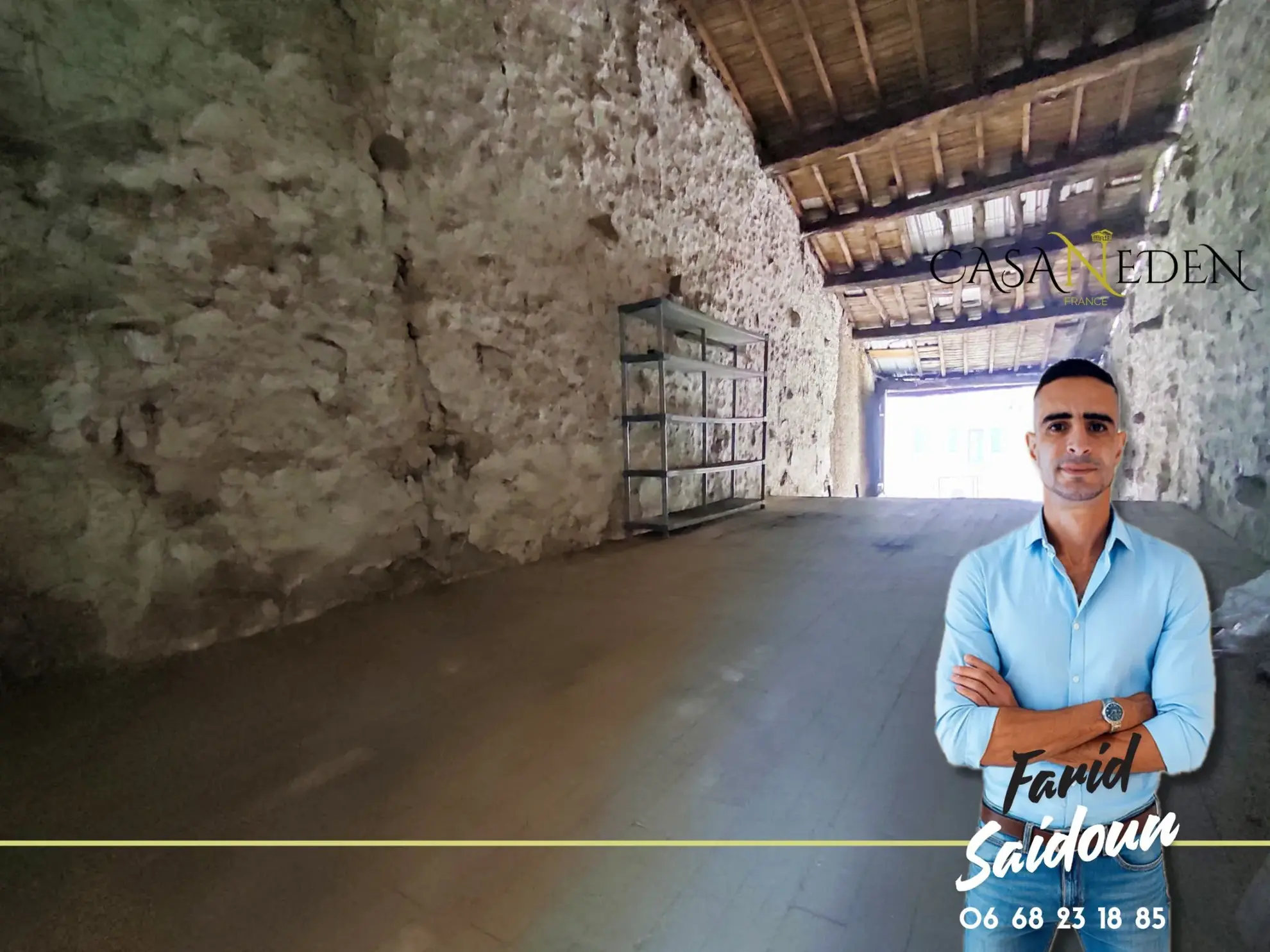 Grande grange de 55 m2 avec mezzanine à Ecurey en verdunois, potentiel d'aménagement