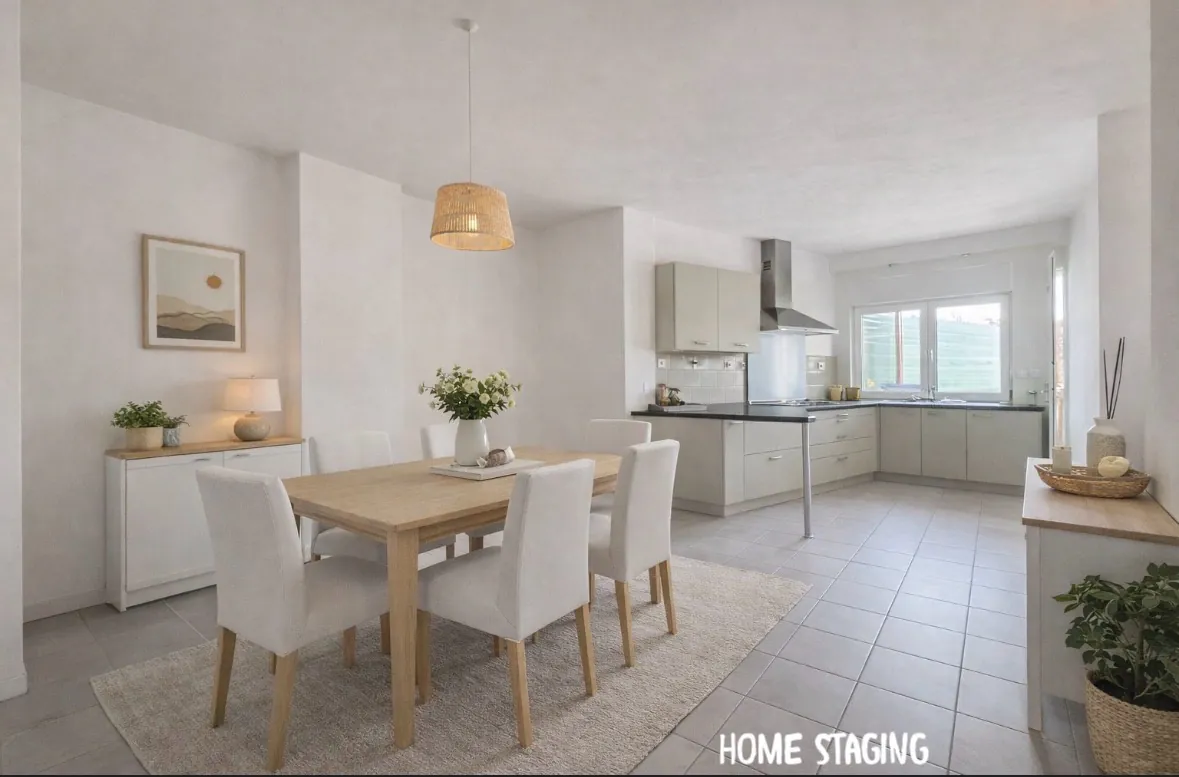 Maison mitoyenne à vendre à Aniche - 86 m² avec jardin et dépendance 