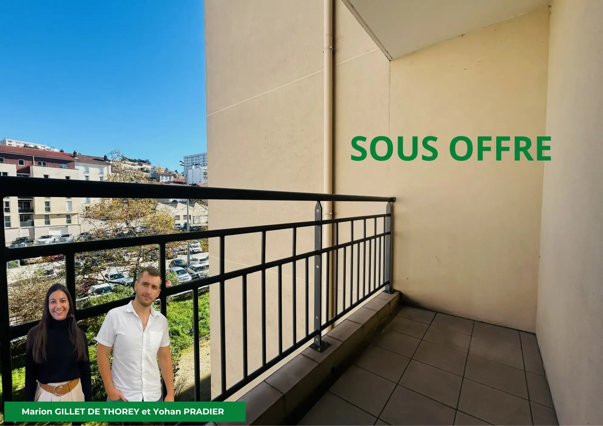Appartement T2 à Saint-Étienne avec garage et balcon dans résidence de standing