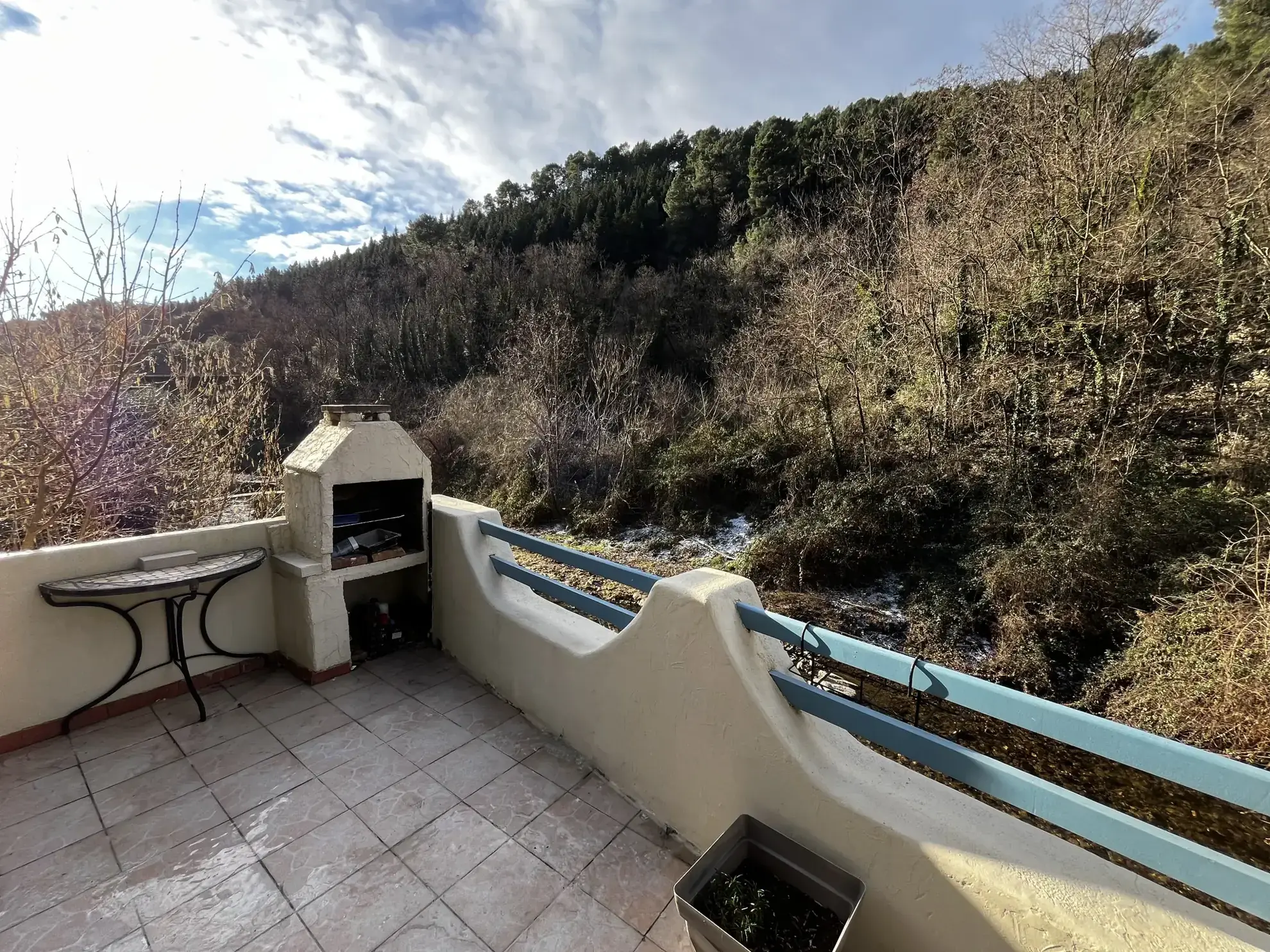 Charmante maison de village avec terrasse et vue rivière à Saint Jean de Valériscle