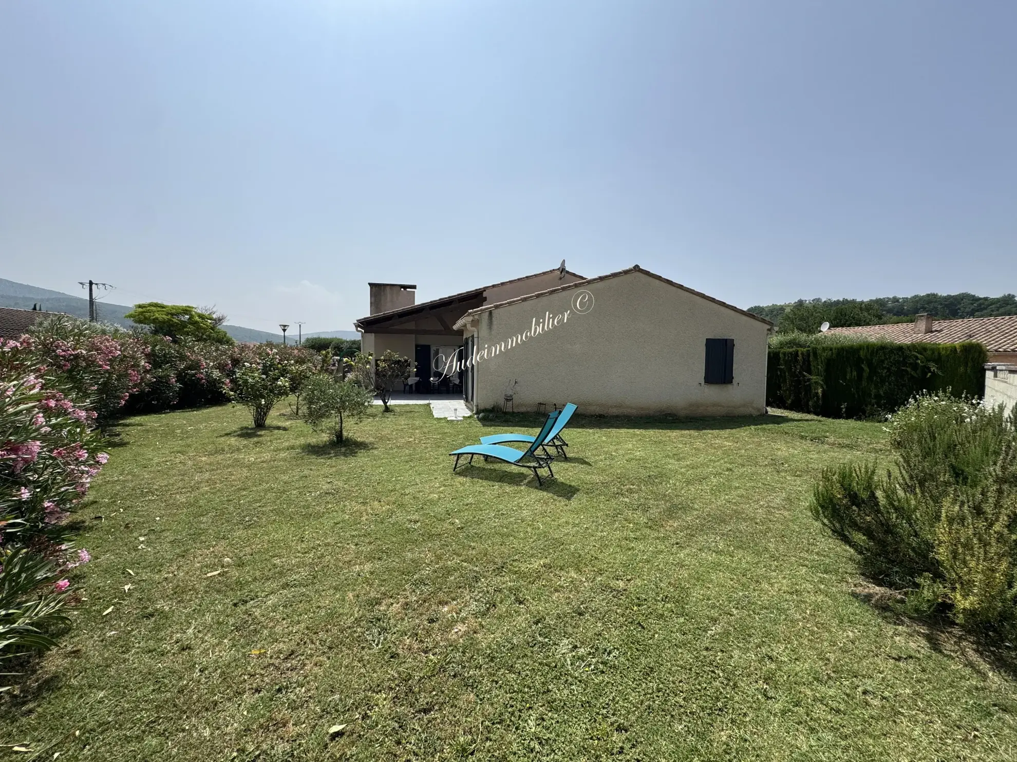Villa de plain-pied avec jardin et garage à Limoux 