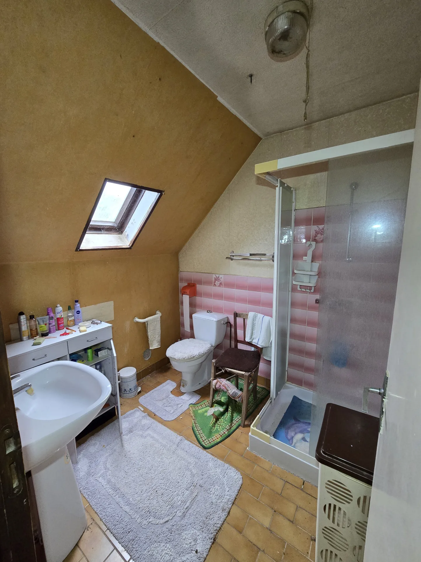 Maison avec jardin, double garage et chambres mansardées à La Chapelle Saint-Laurian 