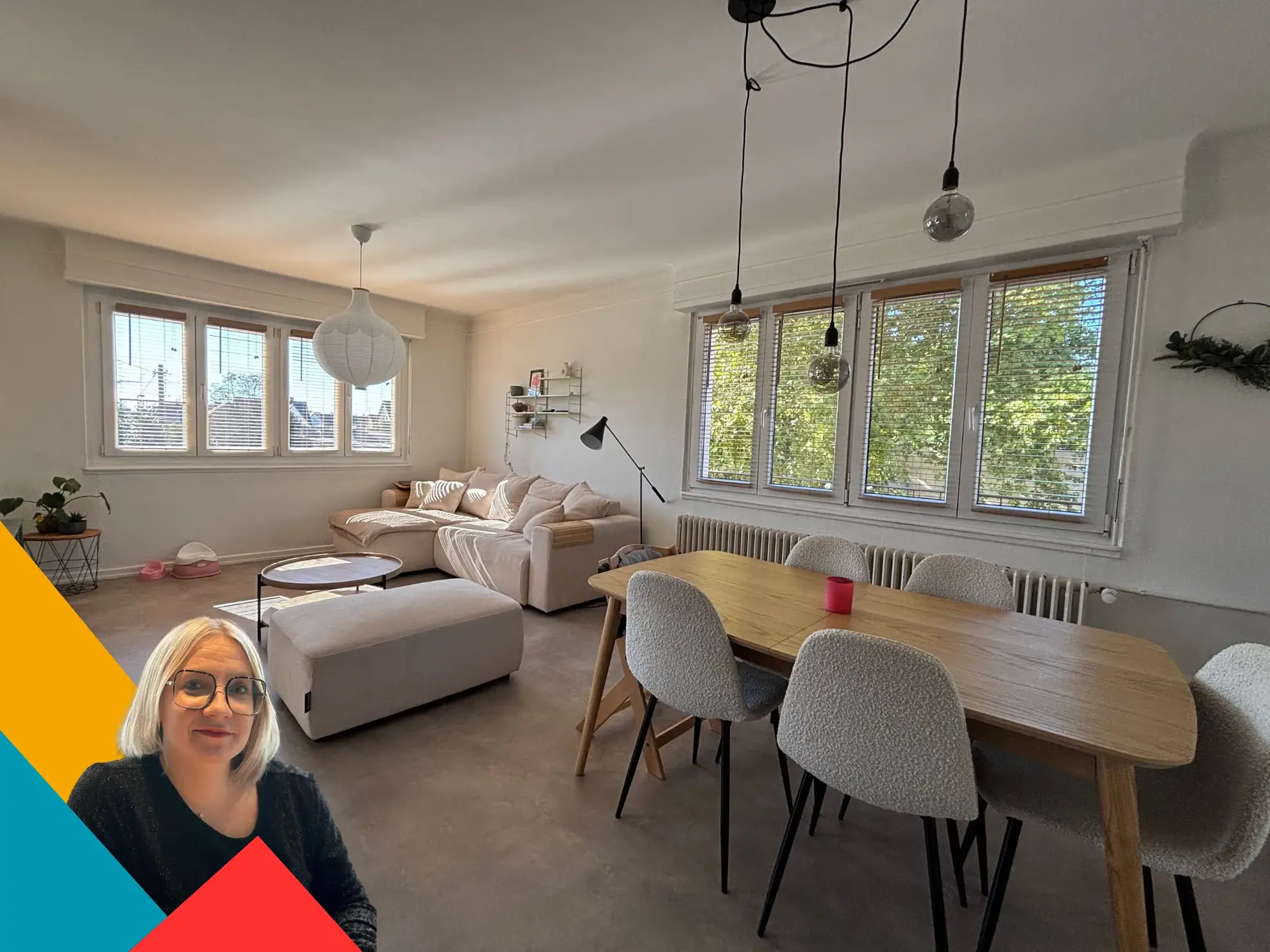 Appartement lumineux avec balcon, terrasse et garage à Sélestat