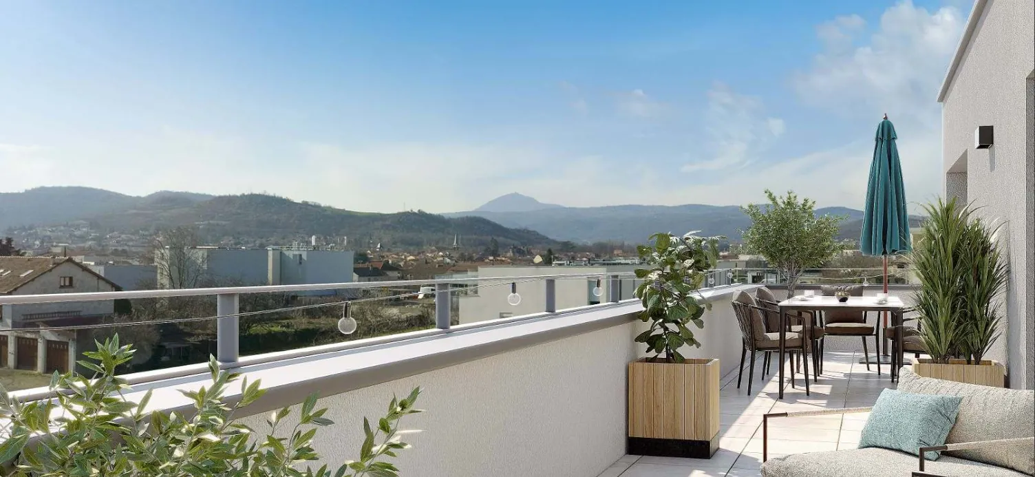 Programme neuf à Cébazat : appartements modernes avec parking et espaces extérieurs