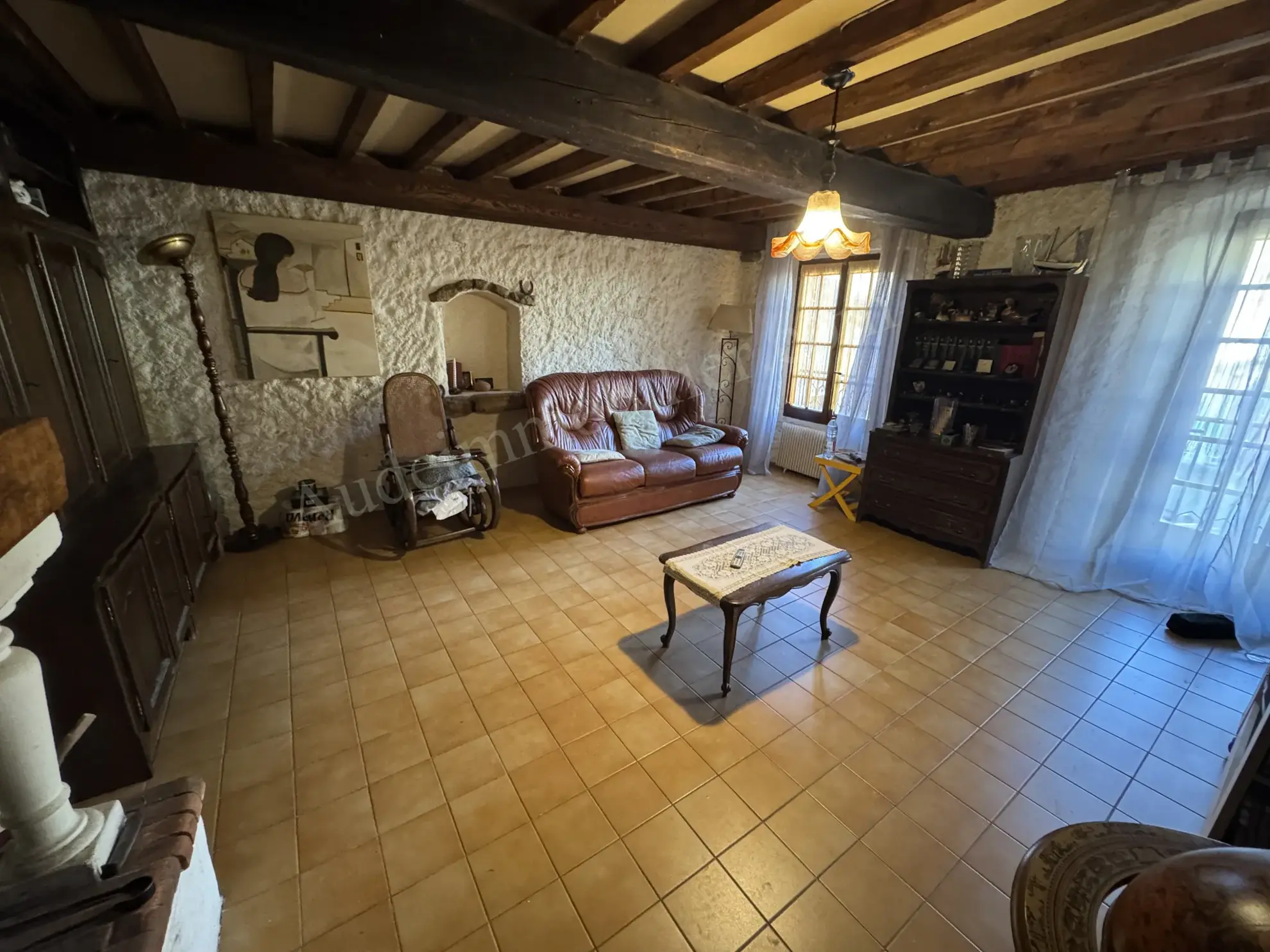 Maison de village en pierre avec extérieur dans les Corbières 
