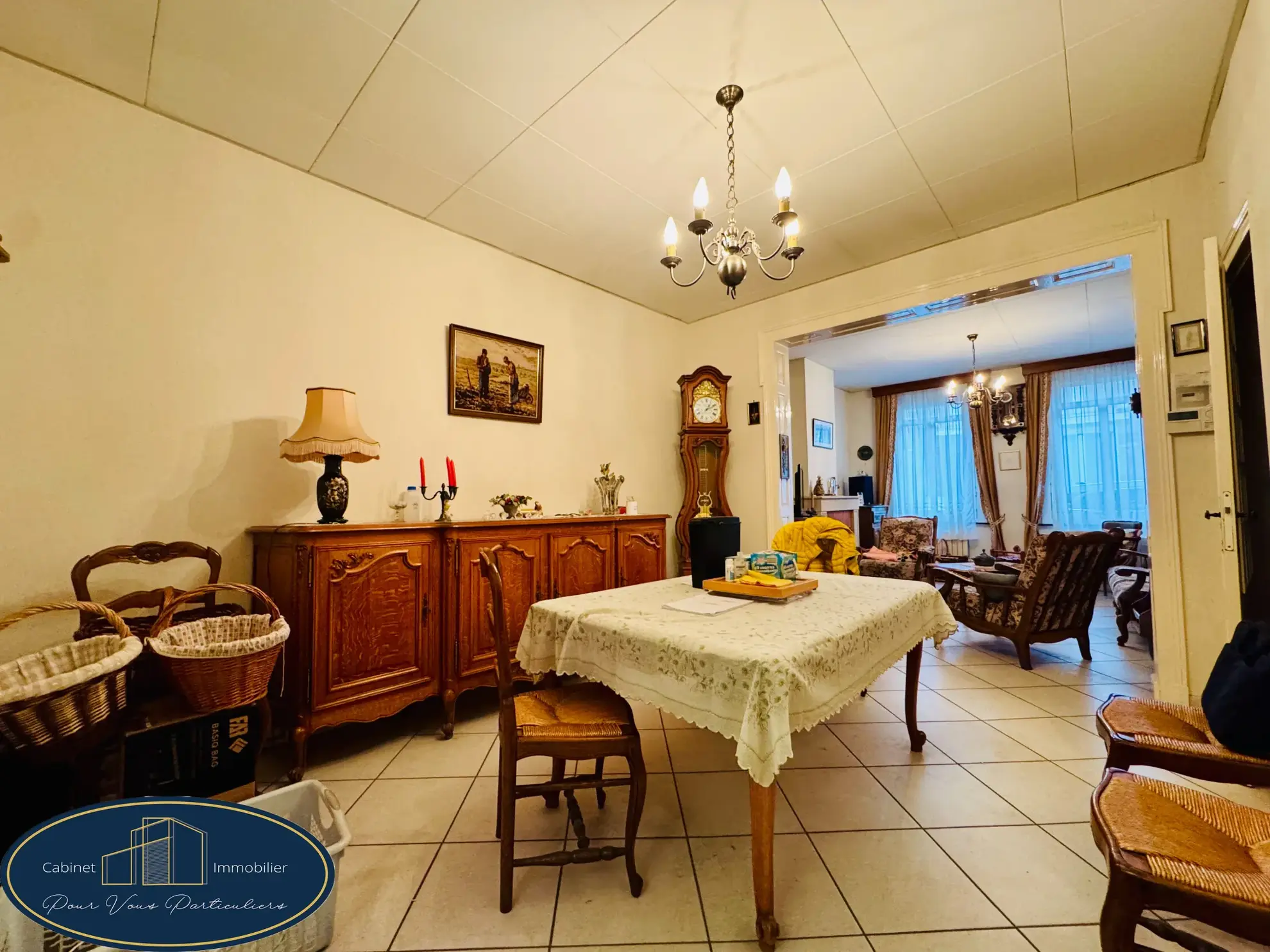 Maison mitoyenne avec jardin à Sin le Noble de 90m² 